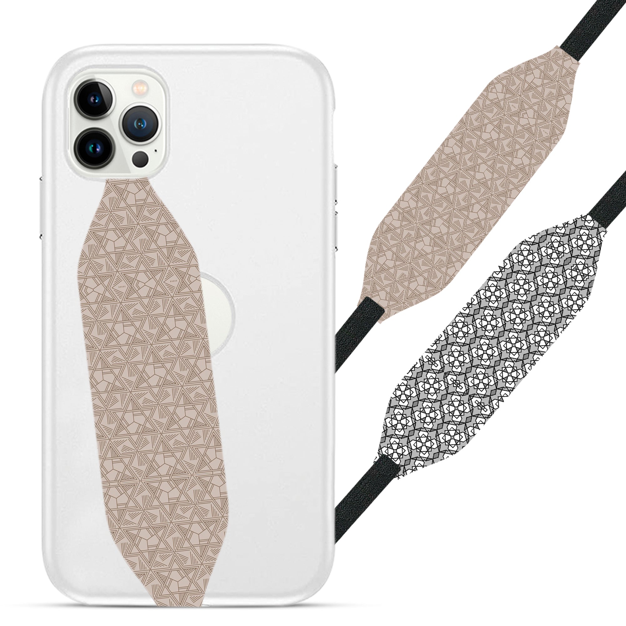 Stylish texture with figures from lines Strap Loop - Switch Bands