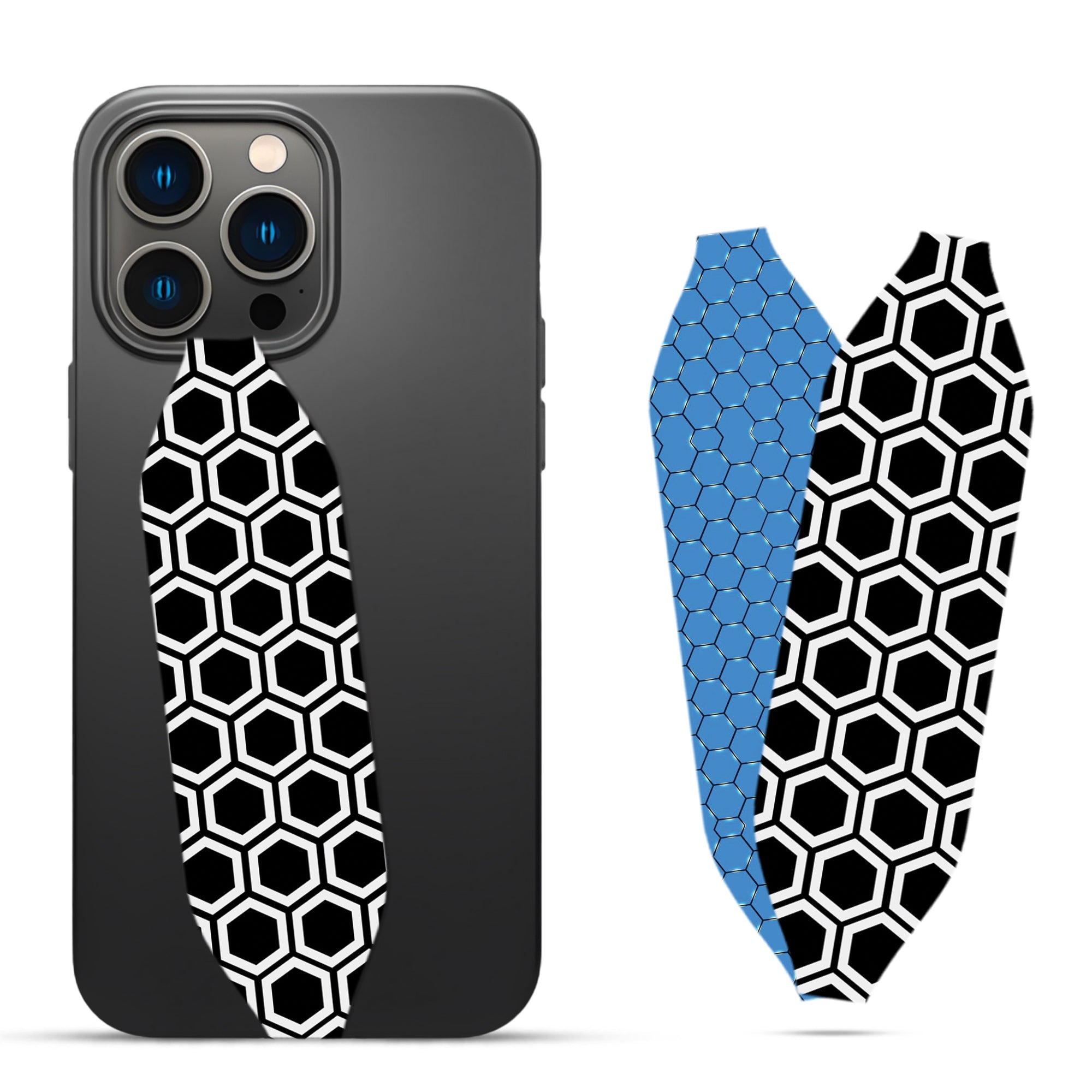 Hexagon Pattern Phone grip strap - Switch Bands