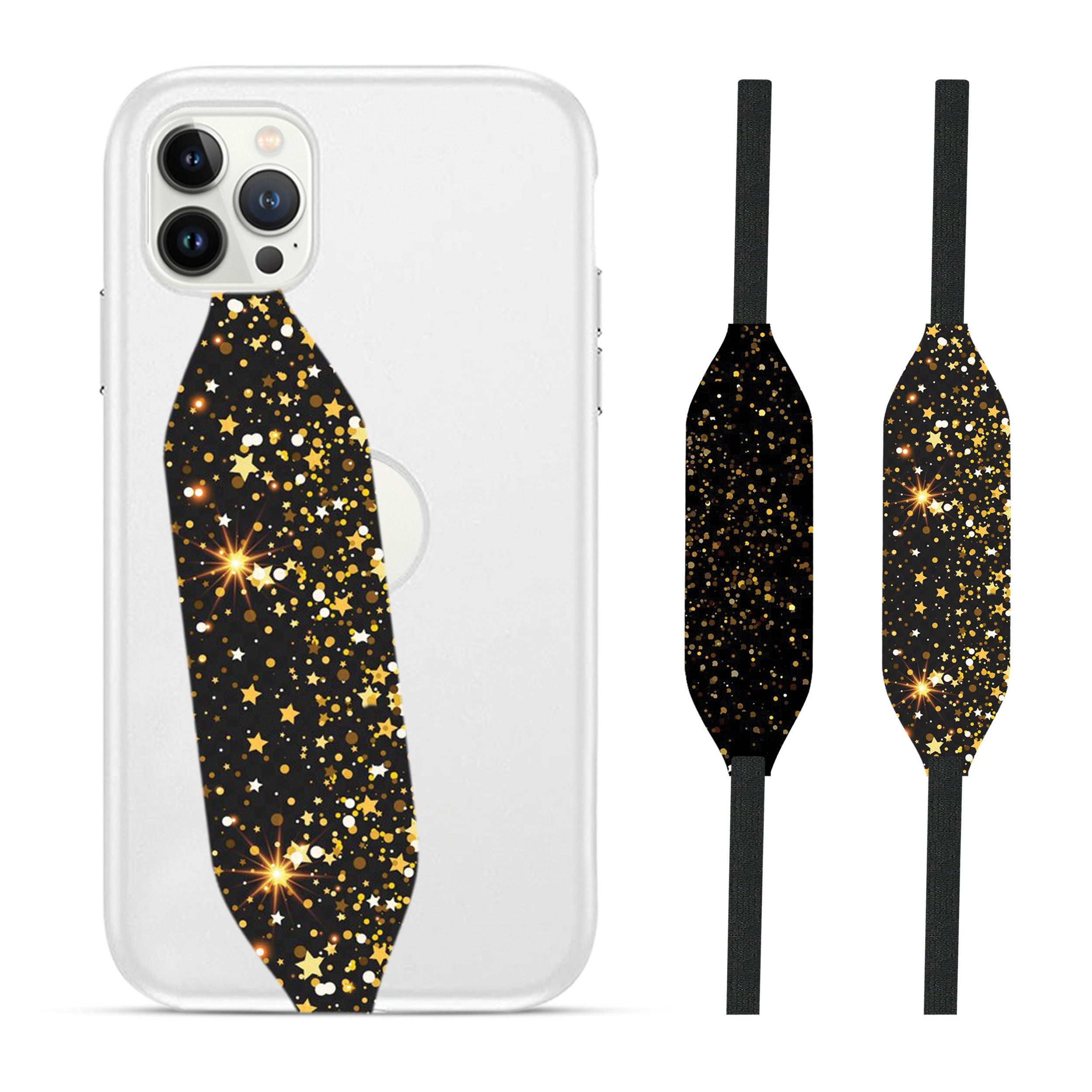 Golden Starry Night strap loop - Switch Bands