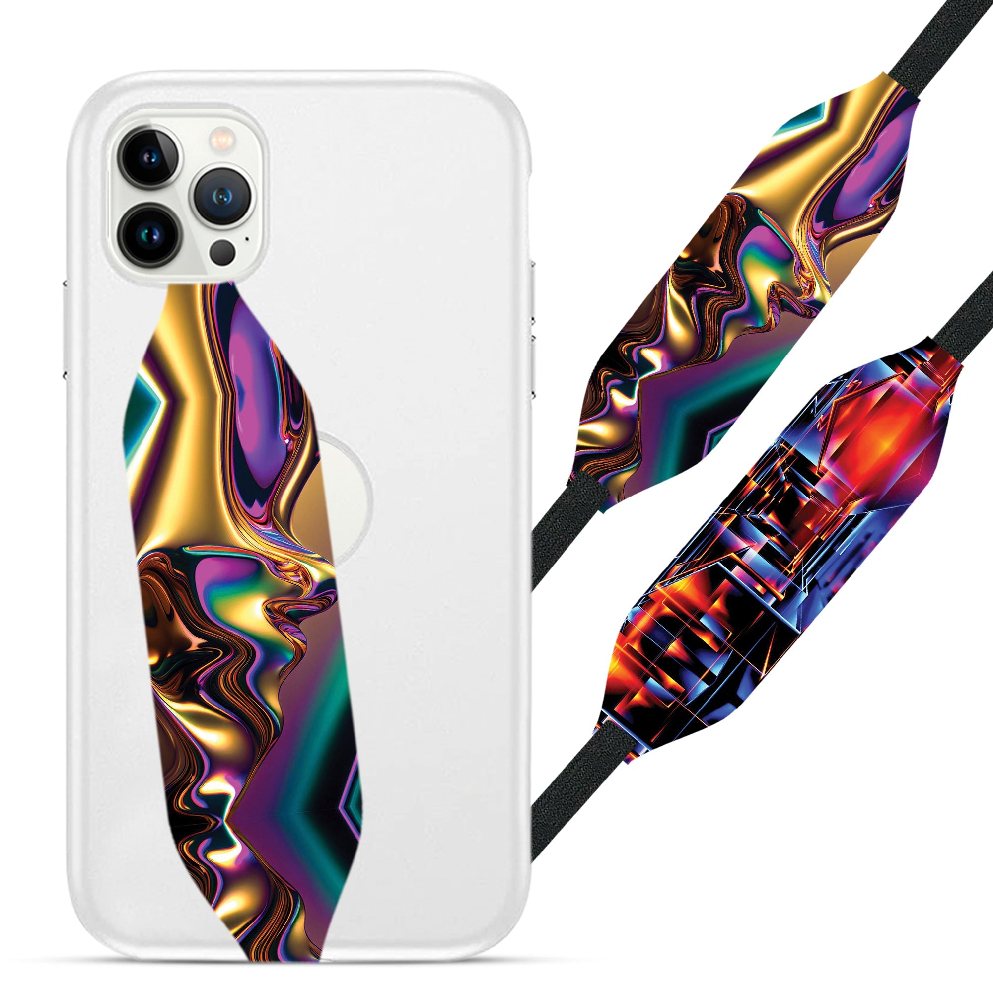 Glow dice Abstract Cell Phone Strap - Switch Bands