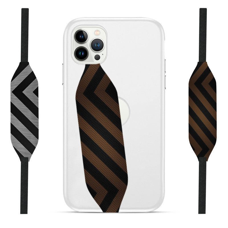 Golden Geometric black Loop For Phone - Switch Bands