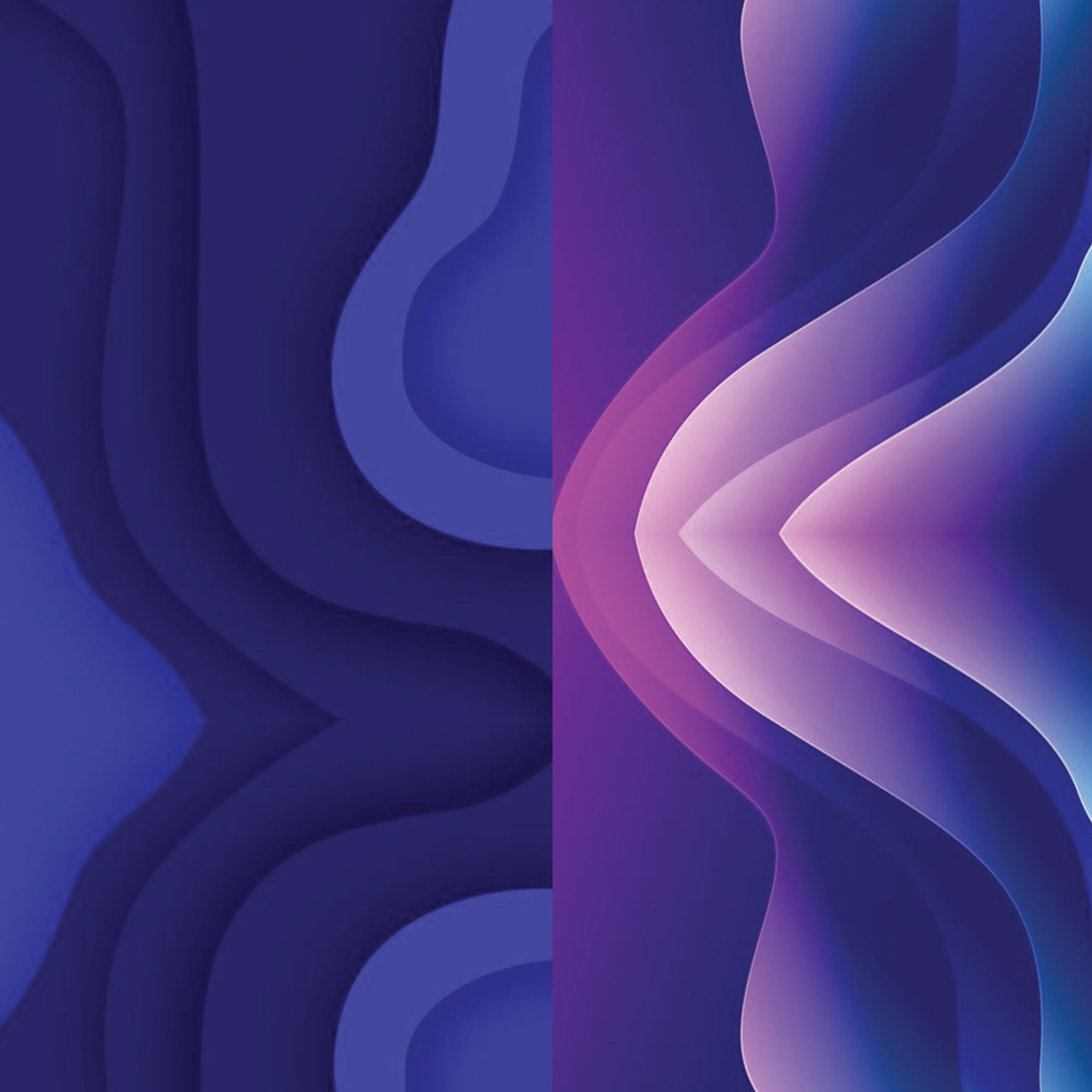 a blue painting with a line of curves and a blue background Phone Case with Strap - Switch Bands