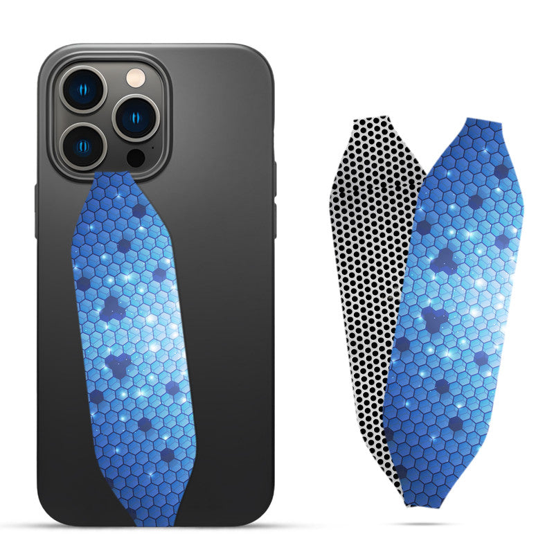 drop shadow hexagon Strap on Phone Case - Switch