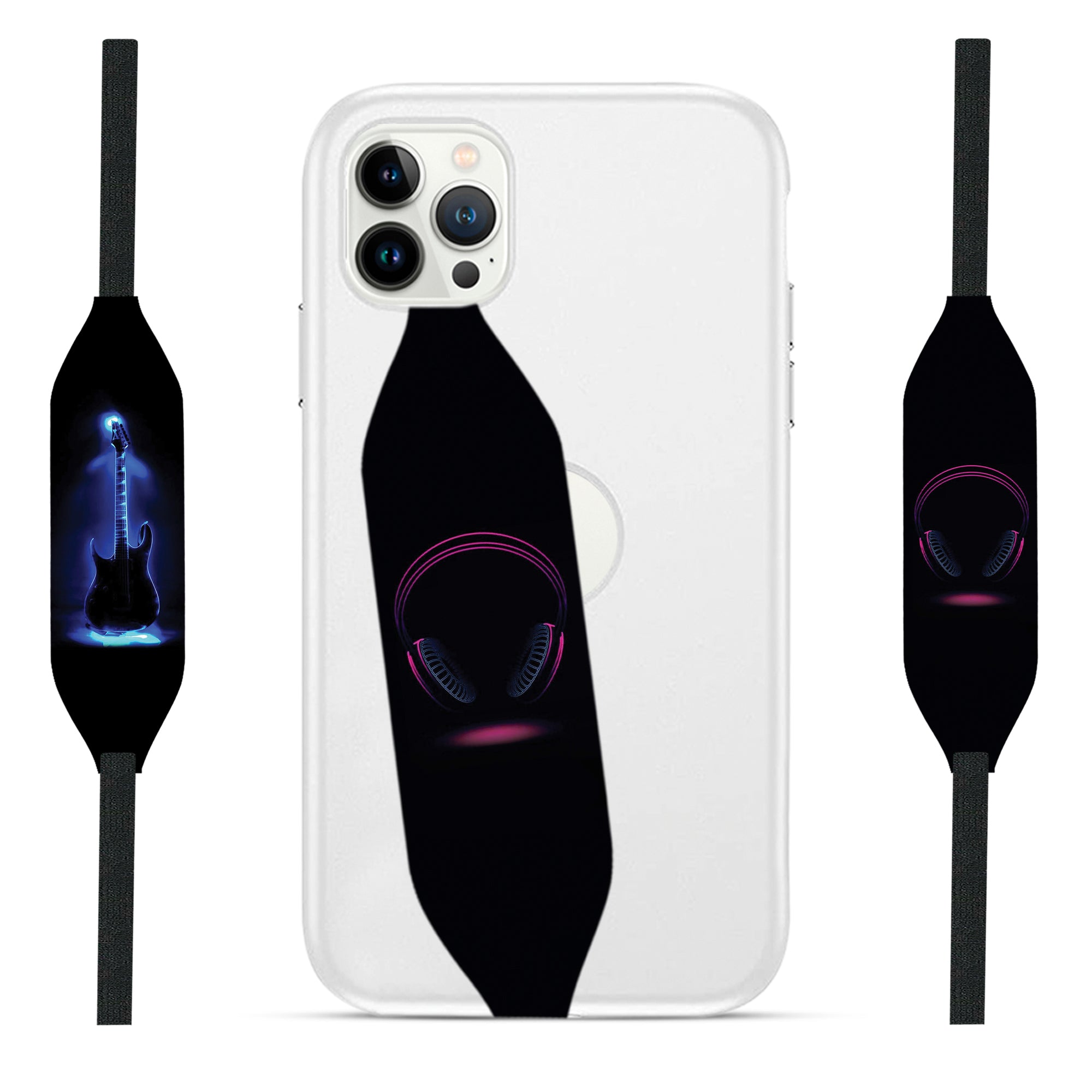 Universal Phone Grip Strap - Music Typo - Switchbands