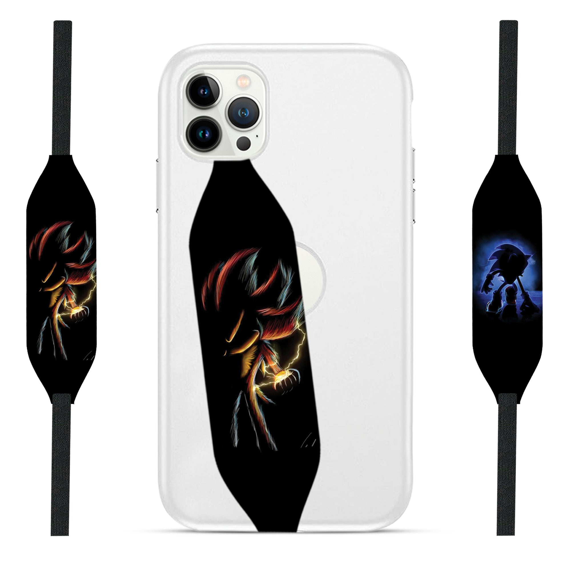 3d sonic toon art phone grip strap - Switch Bands