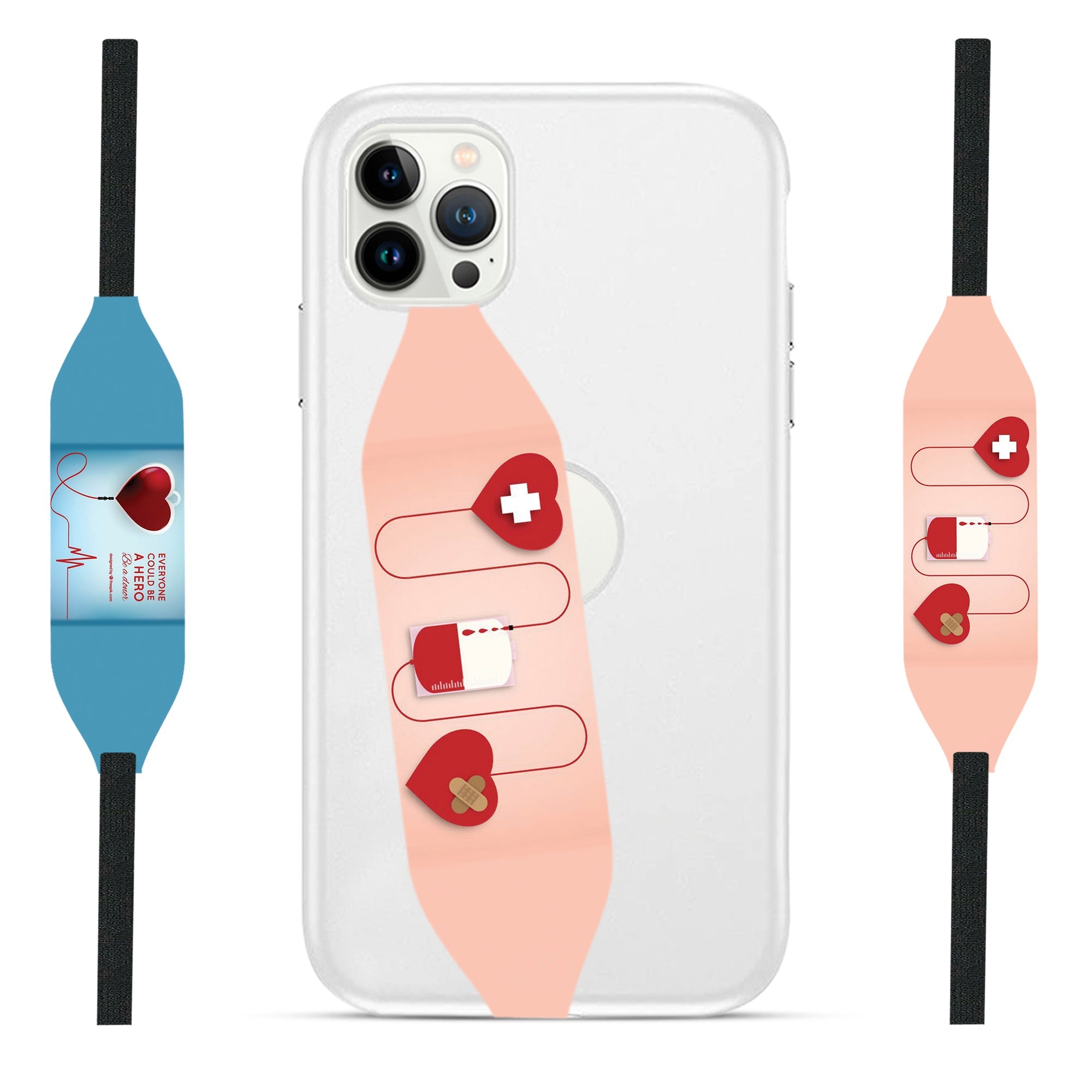 Happy Donor day iPhone Case with Strap - Switch Bands