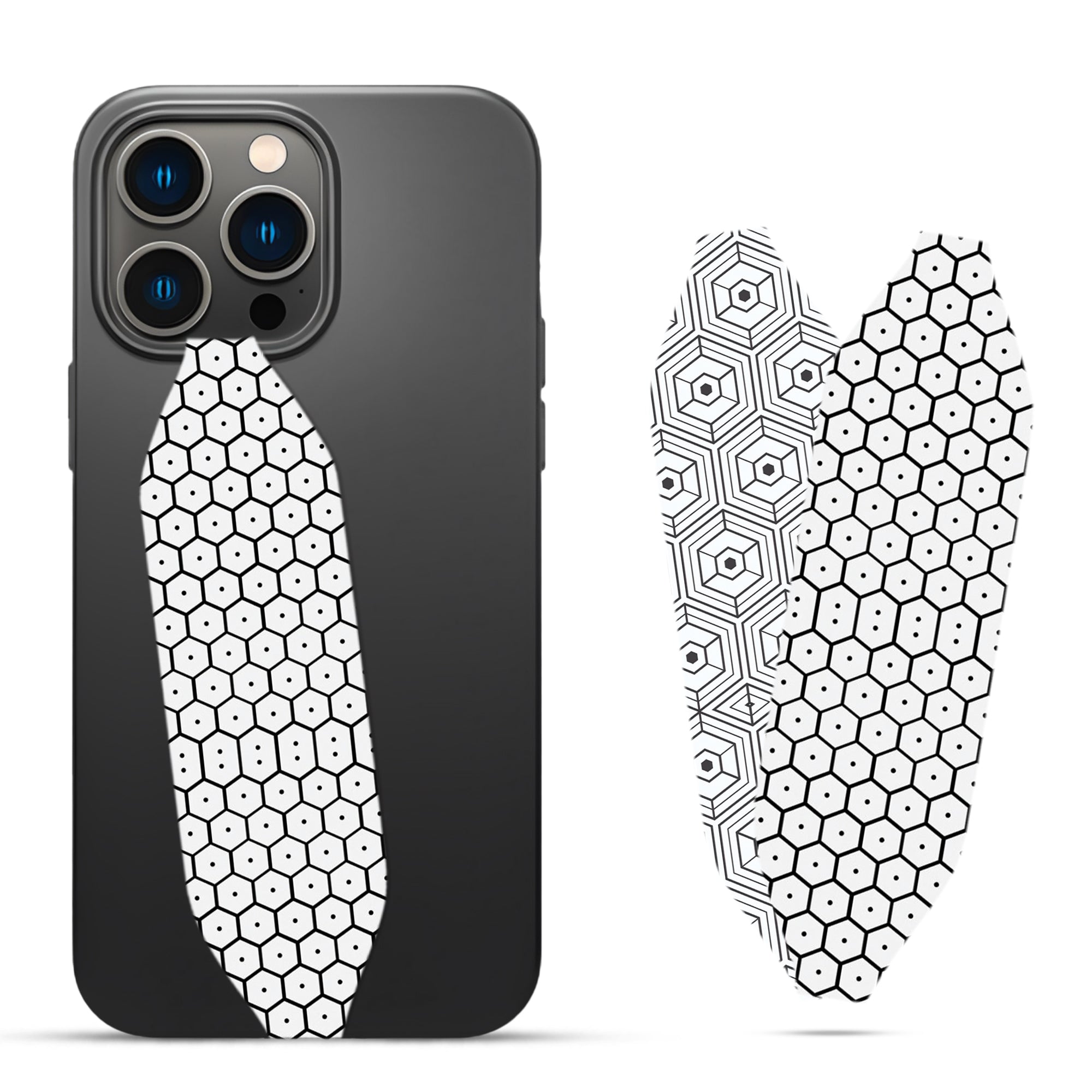 Hexagon Pattern Phone grip strap - Switch Bands