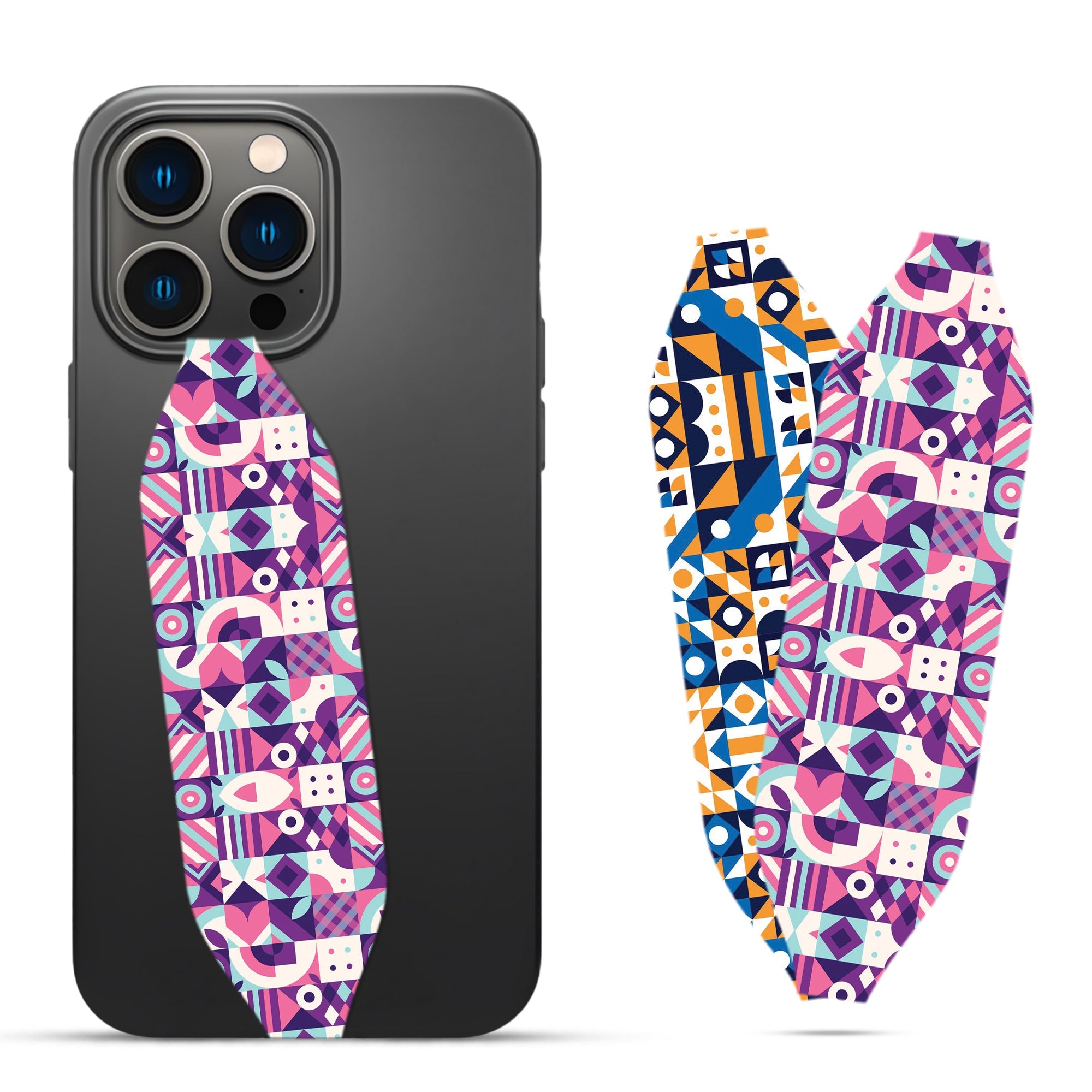 Colorful Geometric Pattern  Phone grip strap - Switch Bands