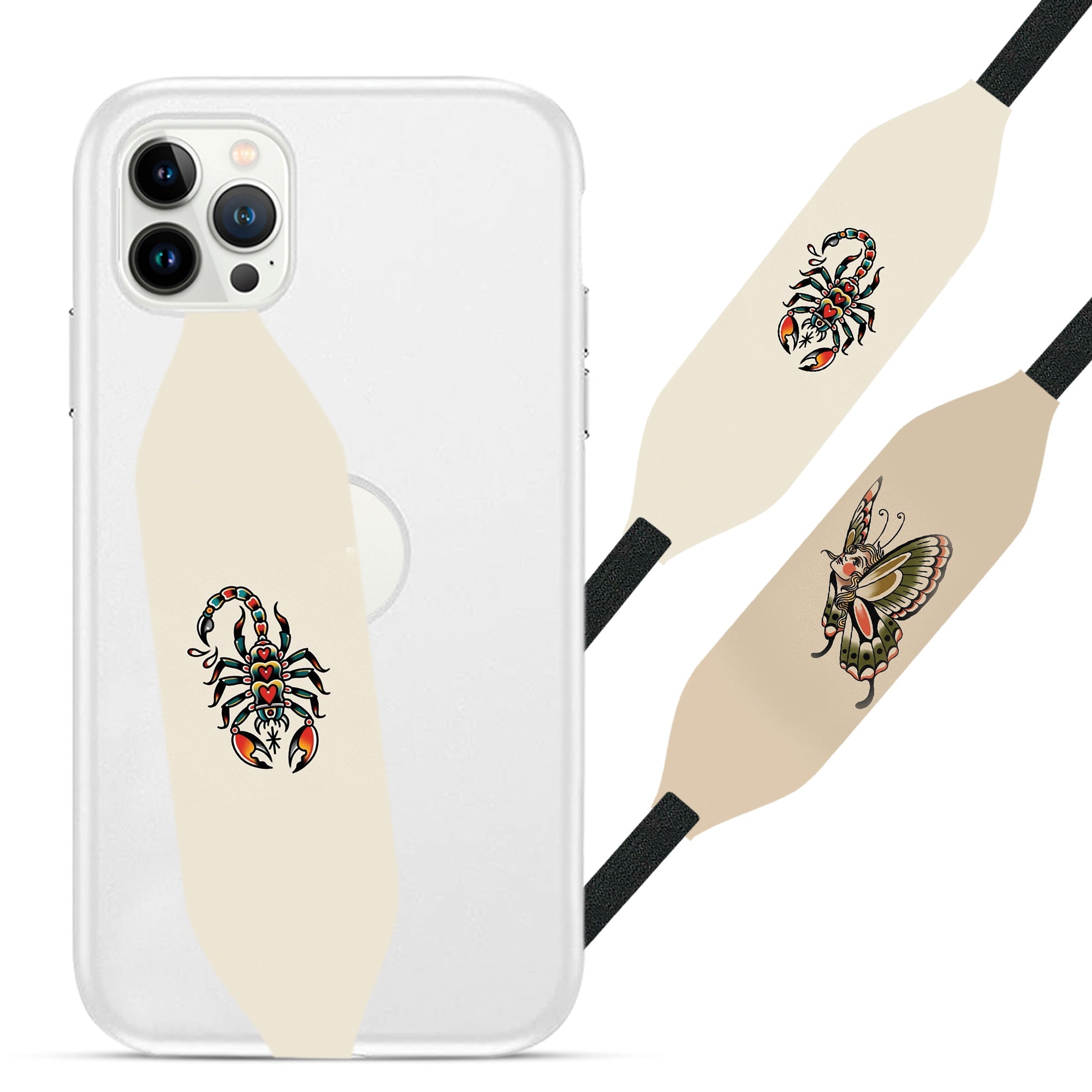 American Traditional Tattoo Scorpion Cell Phone Strap - Switch Bands