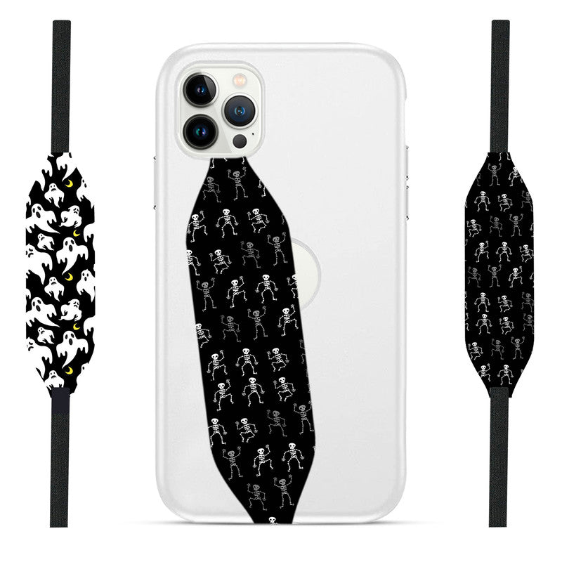 Sugar Skull Halloween Ghost Skateboard Phone Loop - Switch Bands