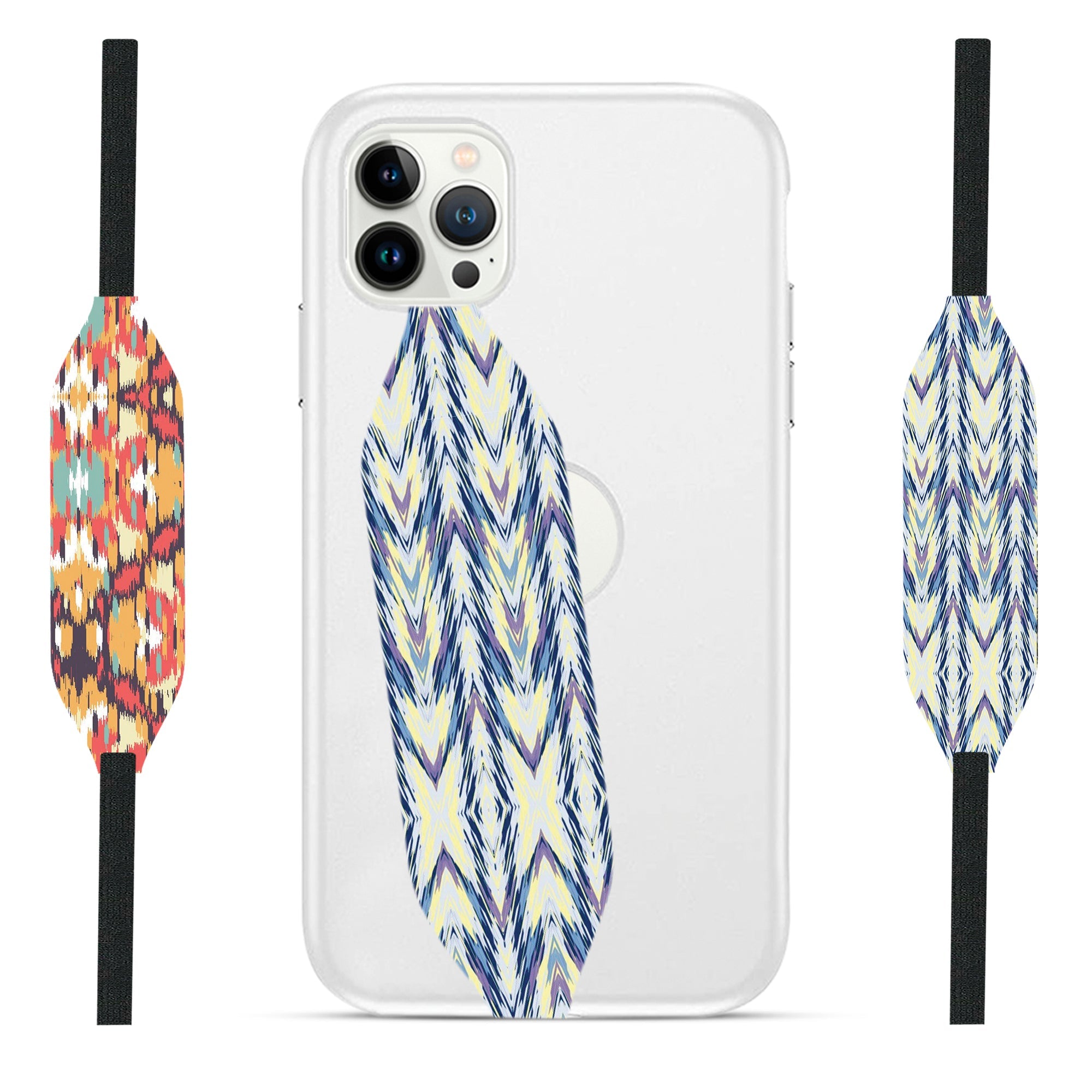 Blue ikat pattern iPhone Strap - Switch Bands