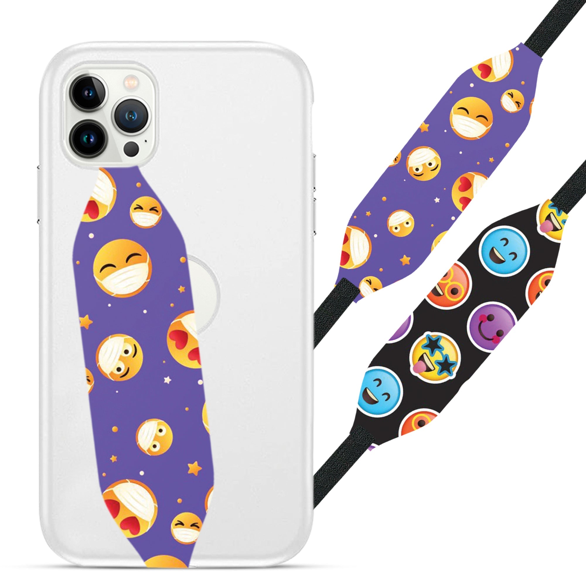 3d emoji Pattern Wrist Phone Strap - Switch Bands