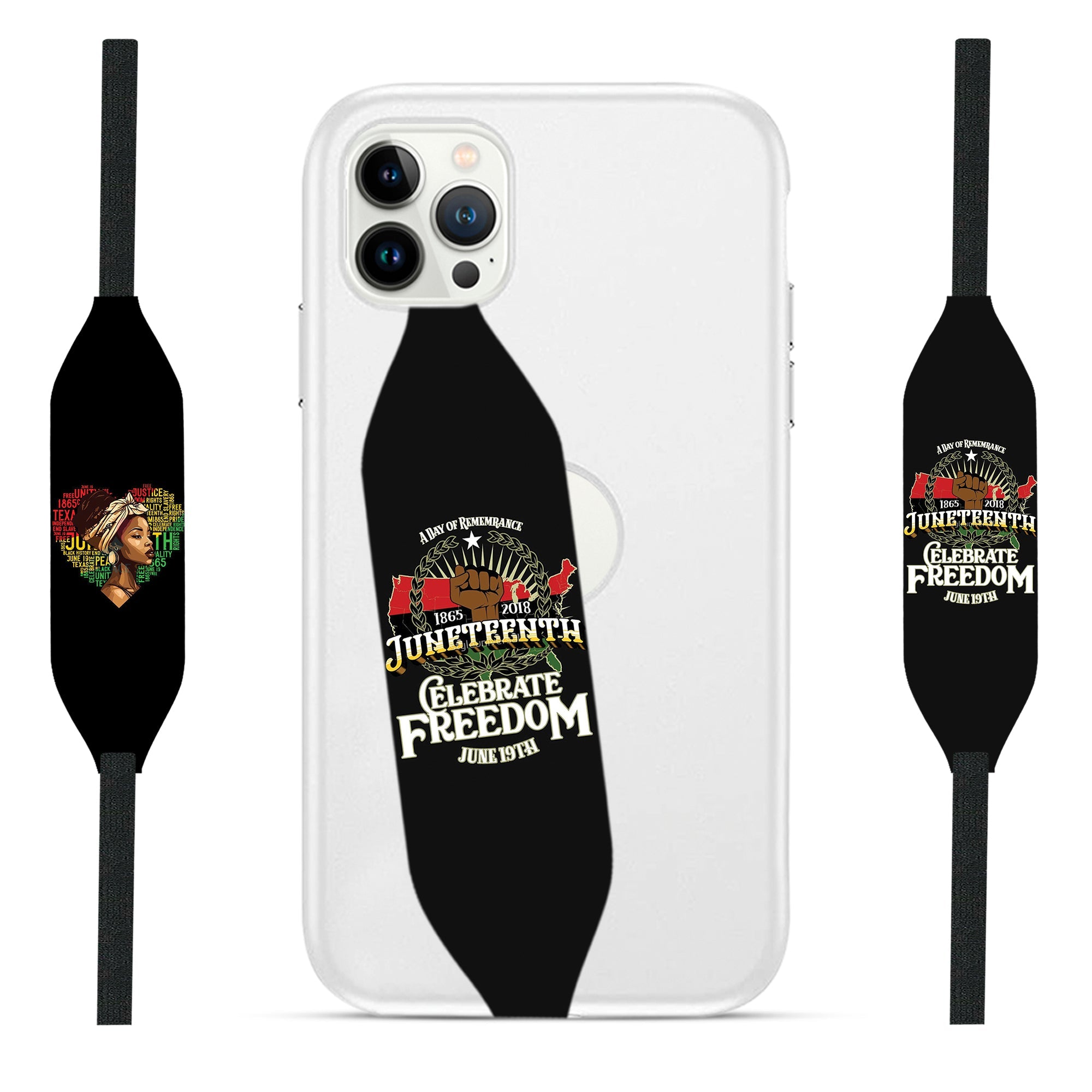 Juneteenth Celebrate freedom June 19th iPhone Case Strap - Switch Bands