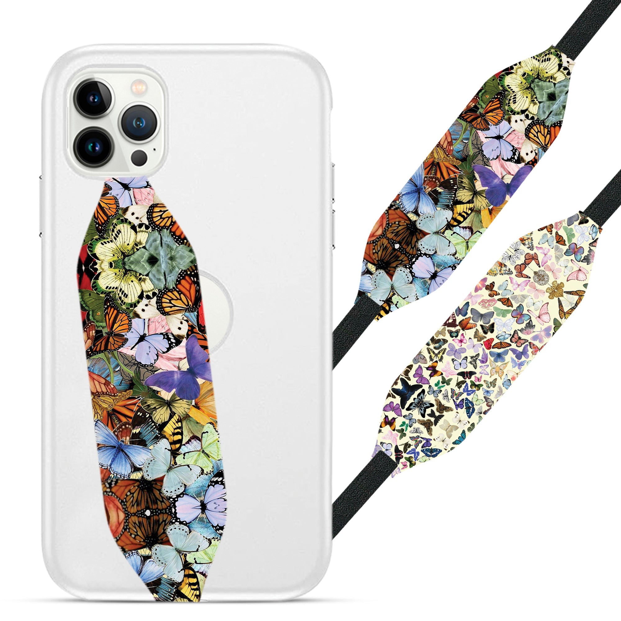 Butterfly Pattern Phone Grip Strap | Switchbands - Switchbands