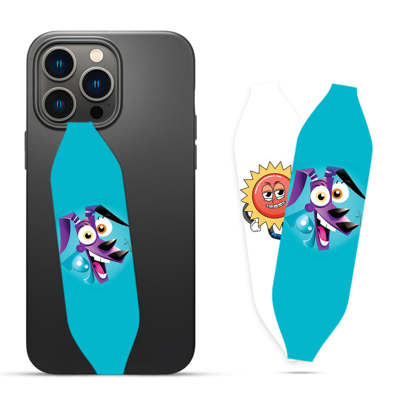 Courage the cowardly dog iPhone case strap - Switch Bands