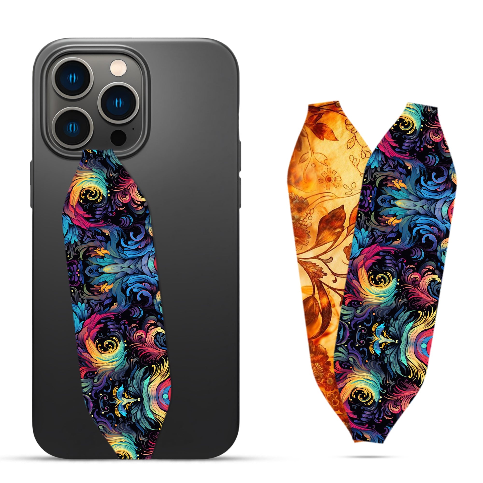 Seamless pattern colorful Phone grip strap - Switch Bands