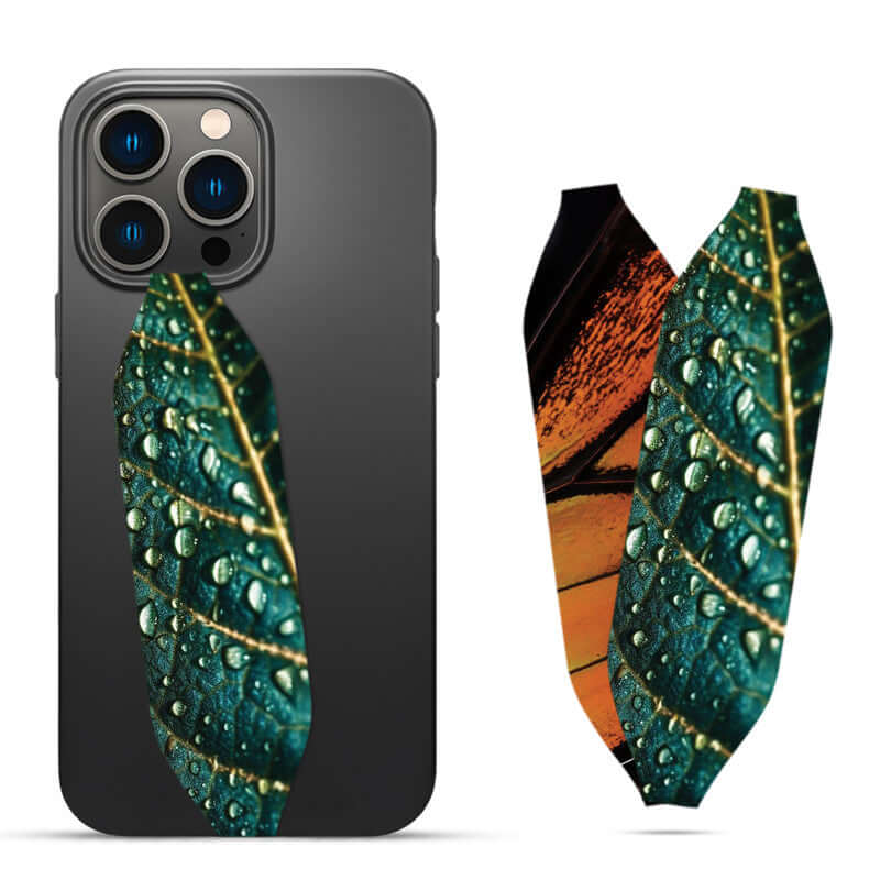 Dewy green leaf  loopy case - switch bands