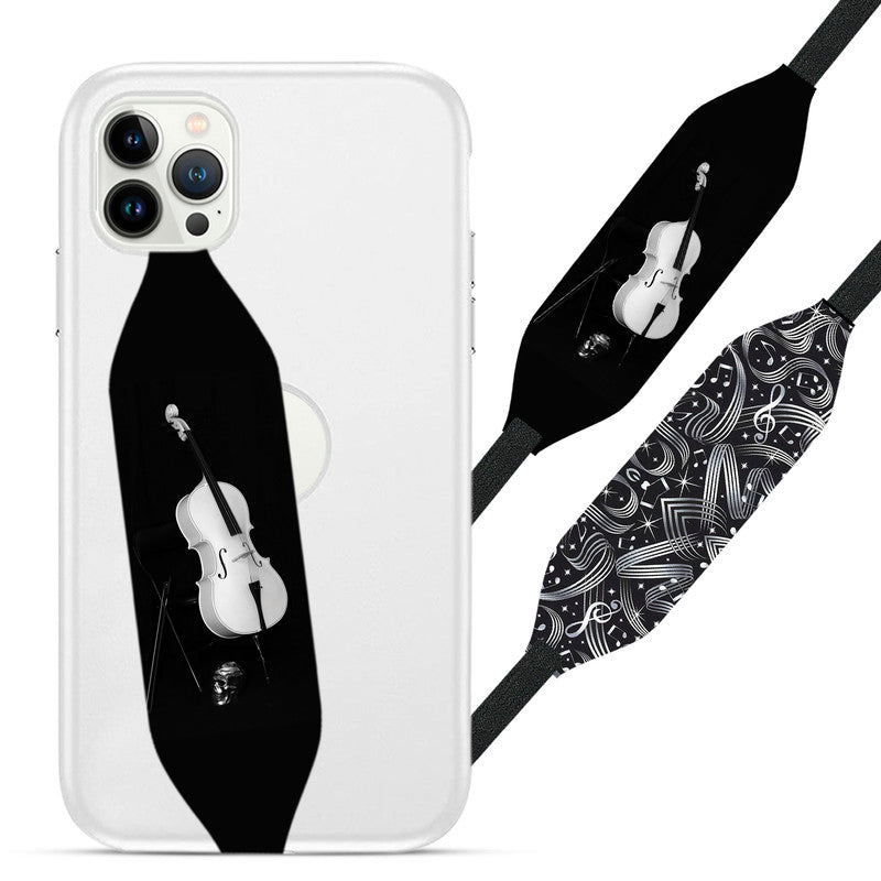 Guitar Strap on Phone Strap - Switch Bands