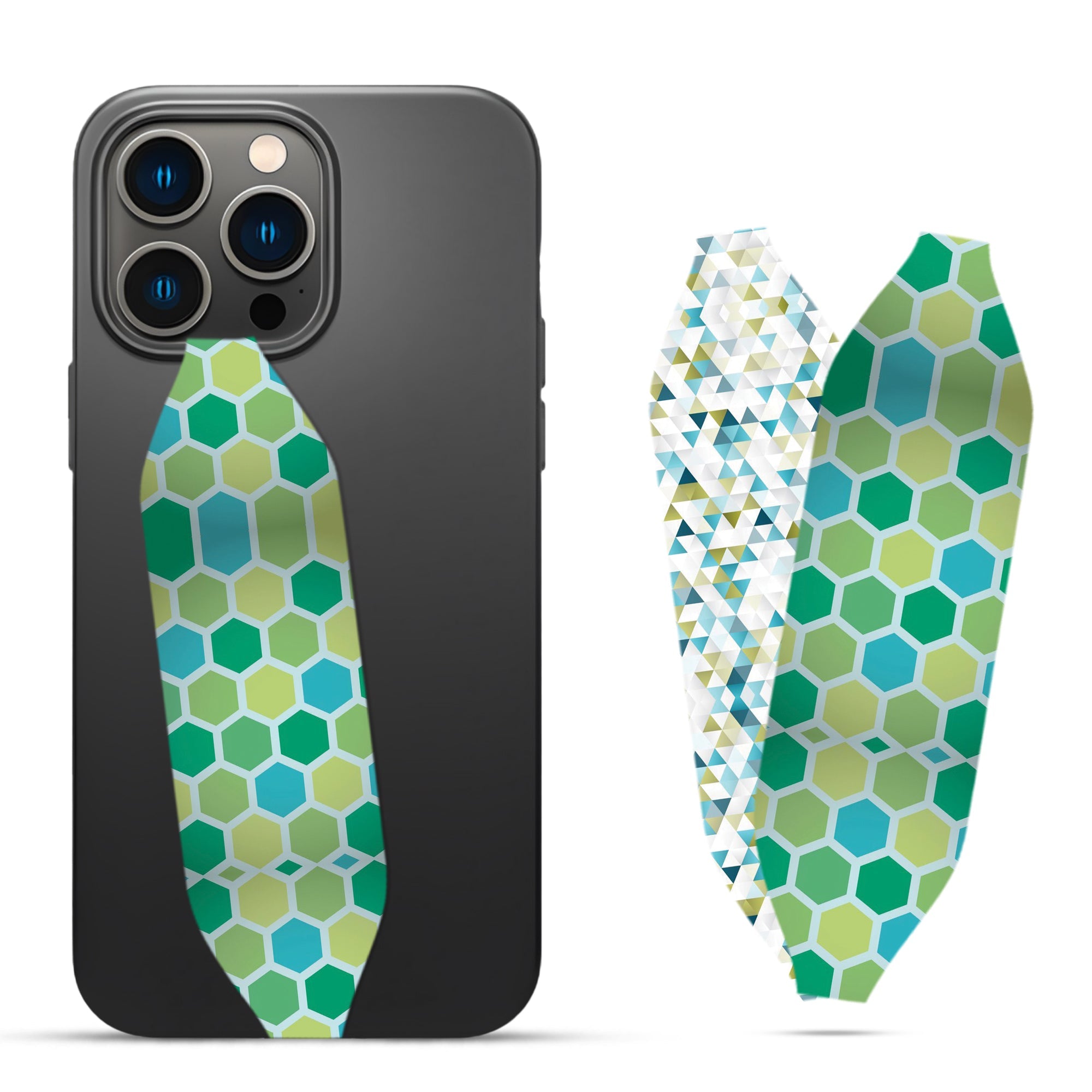 Honeydew Geometric Pattern Phone grip strap - Switch Bands