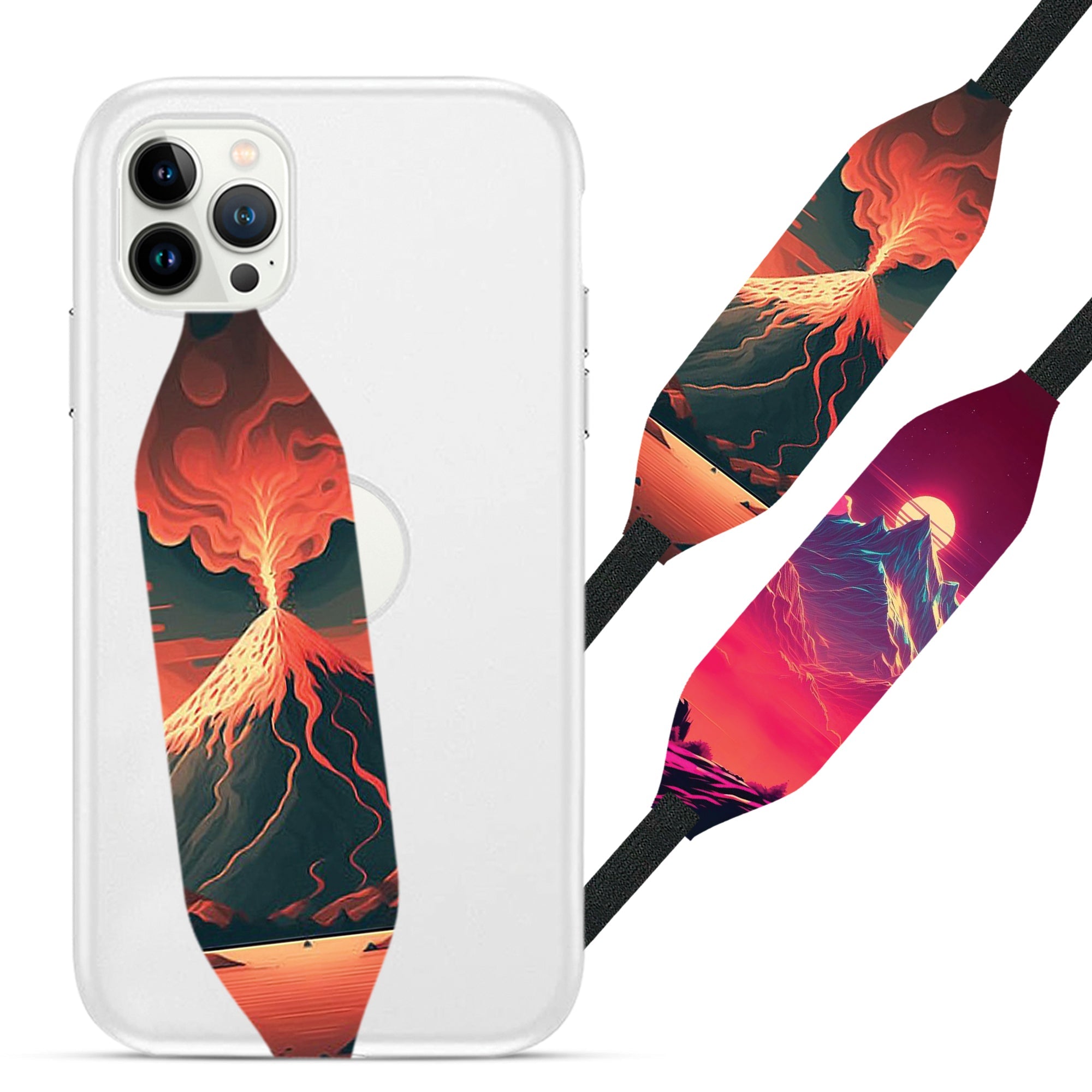 Lava Mountain Art iPhone Case Strap - Switch Bands