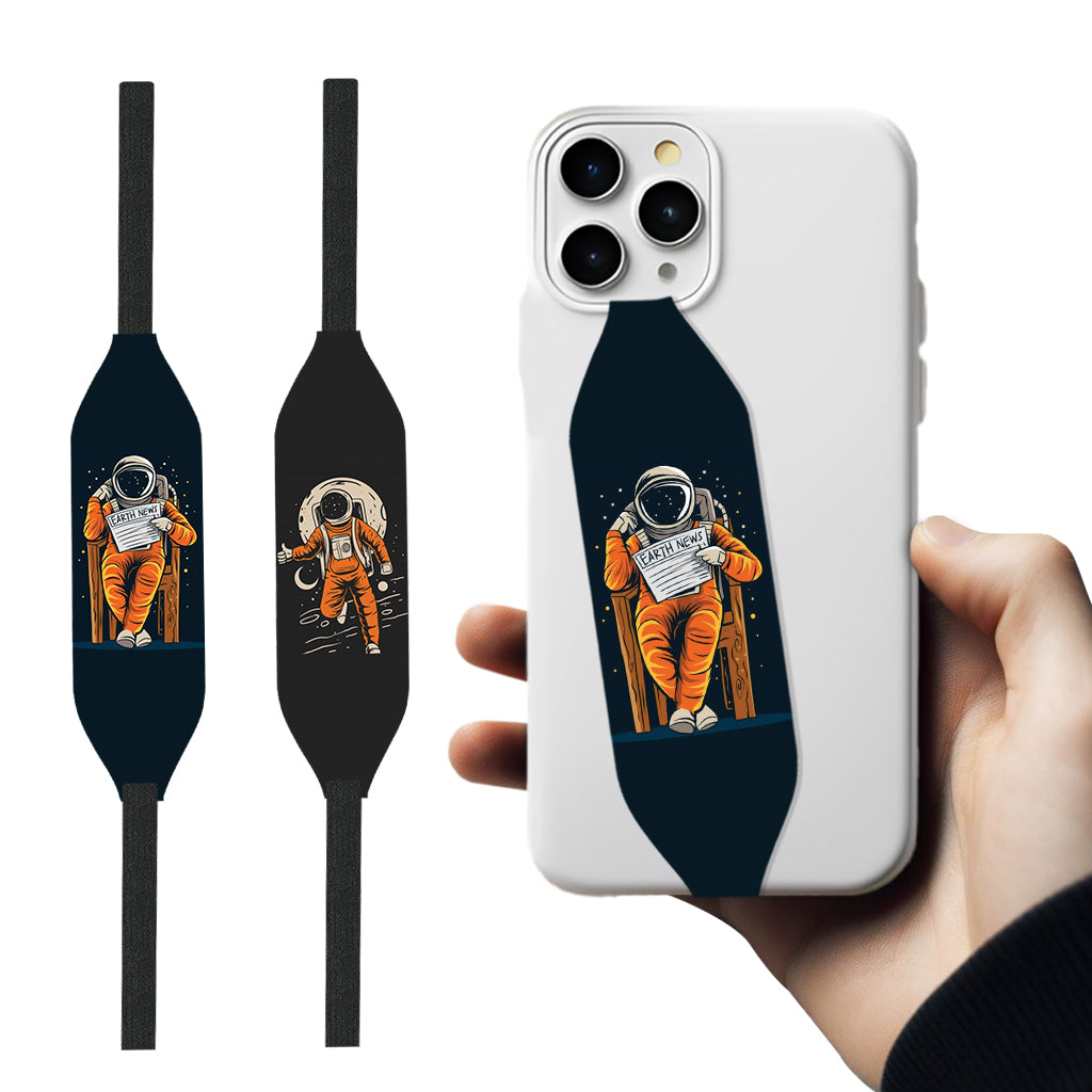 Astronaut set on a chair iPhone Case Strap - Switch Bands