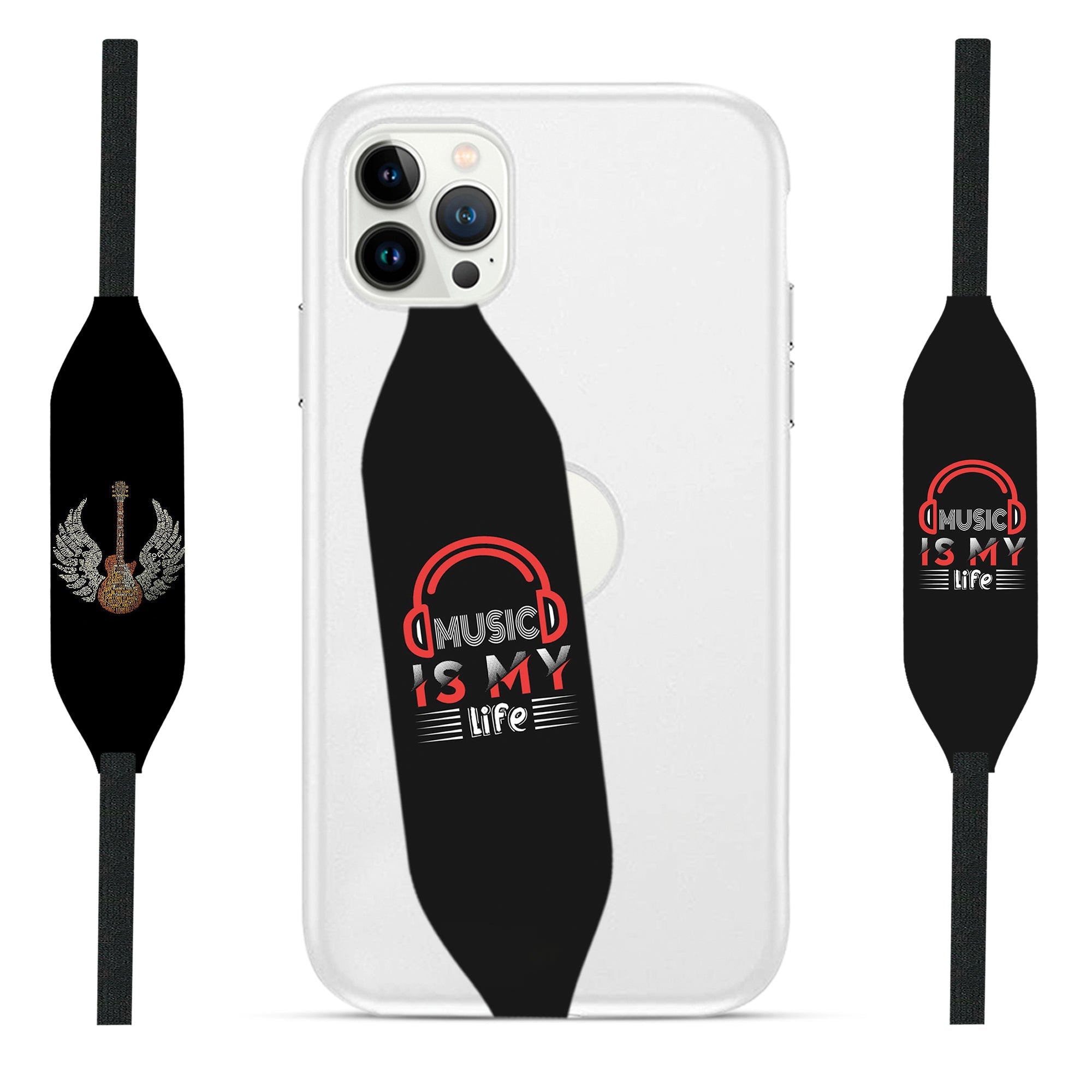 Music is life Cell Phone Strap - Switch Bands