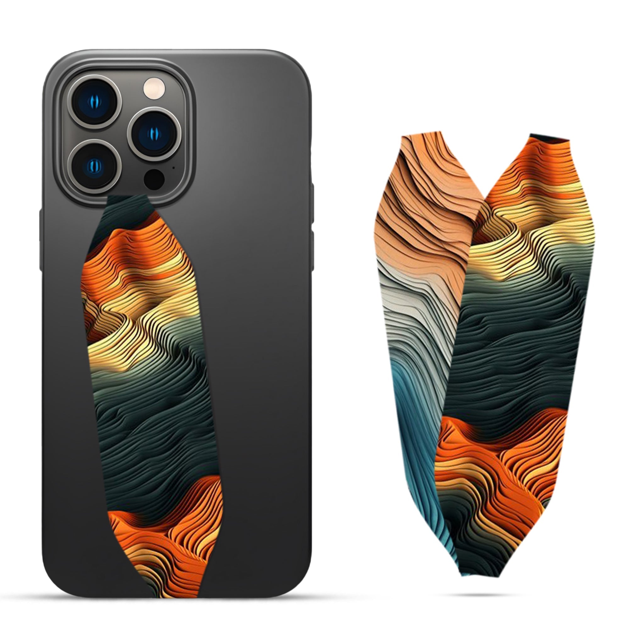 3D Abstract Multicolor Visualization Phone grip strap - Switch Bands