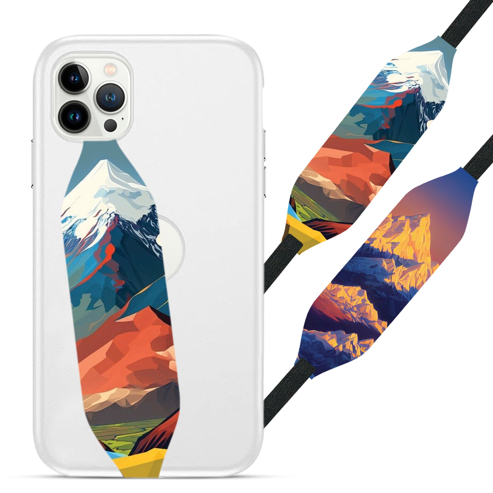 Beautiful Mountain view Art iPhone Case Strap - Switch Bands