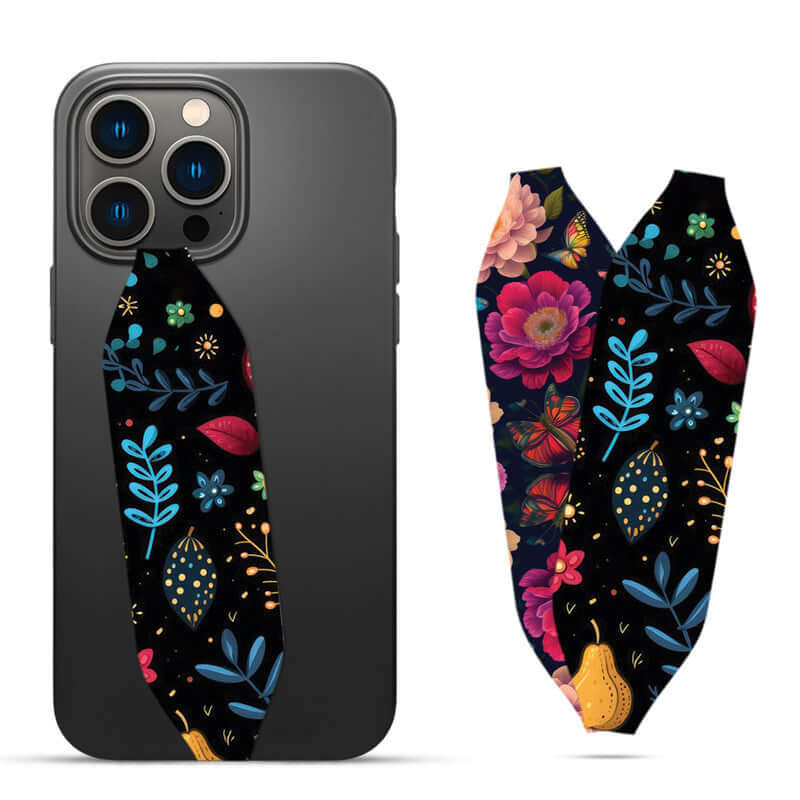 Ethnic Floral Seamless loopy Case Grip Strap - Switch Bands