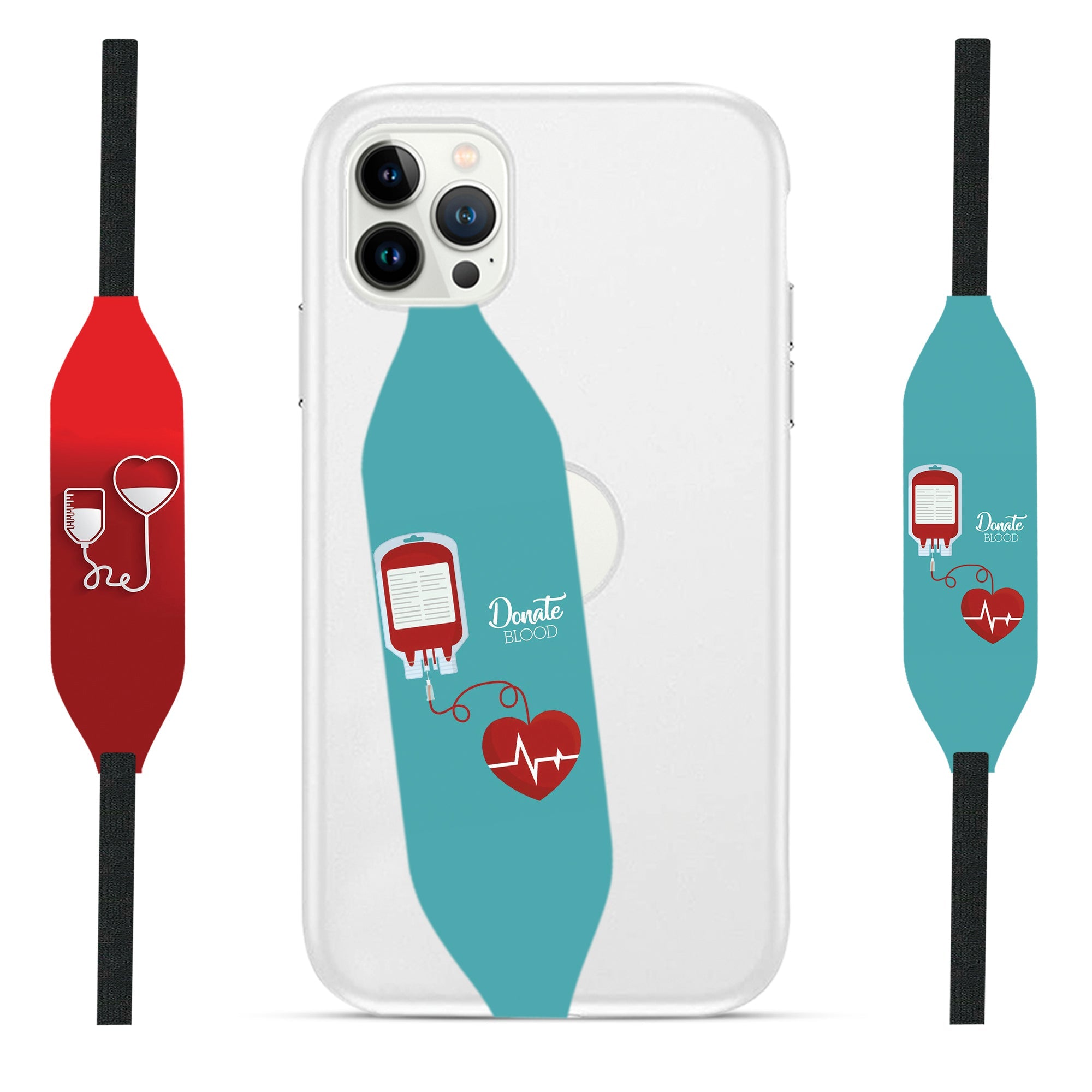 Blood Donor iPhone Case with Strap - Switch Bands