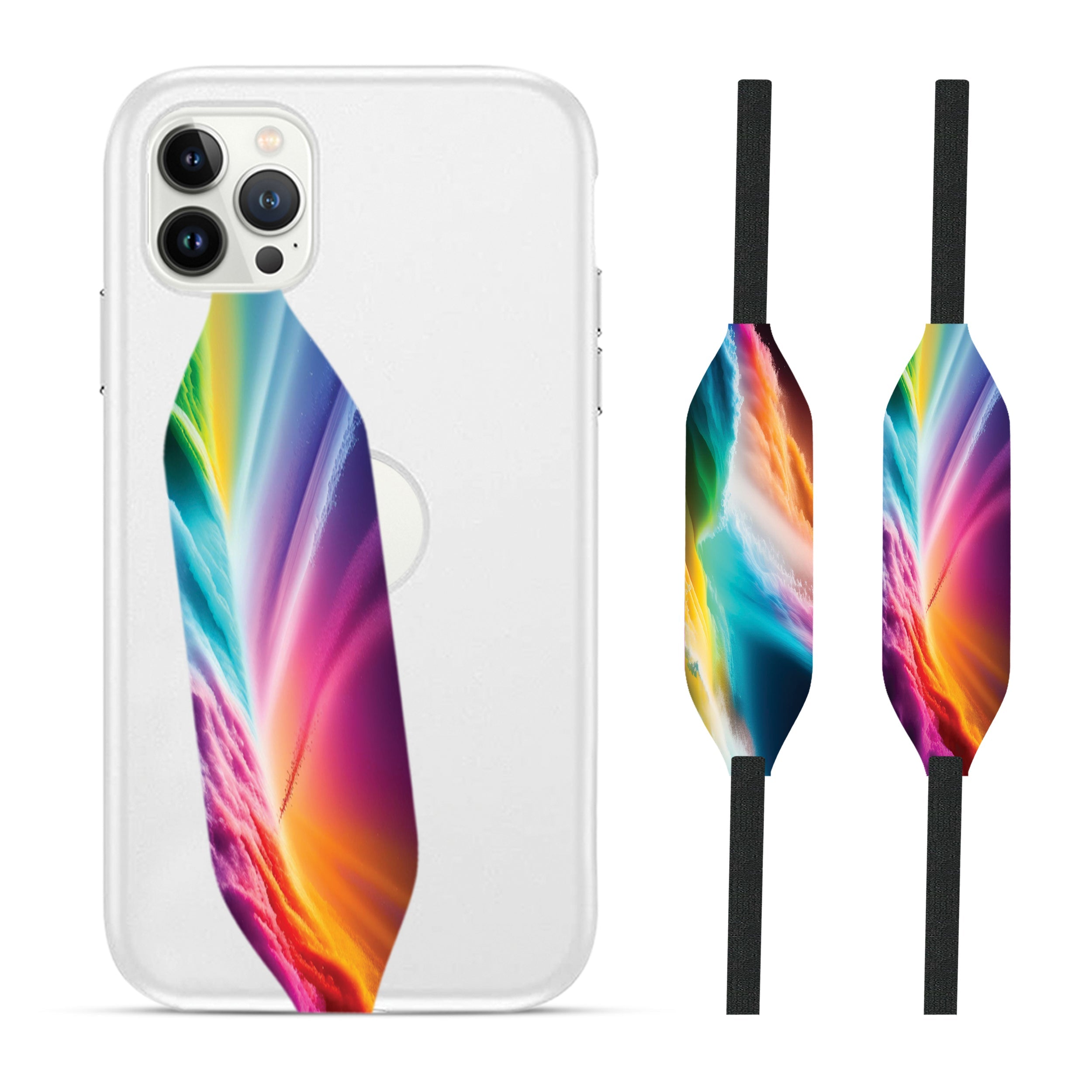 Bubble Art Pattern Phone Case With Strap - Switchbands - Switchbands