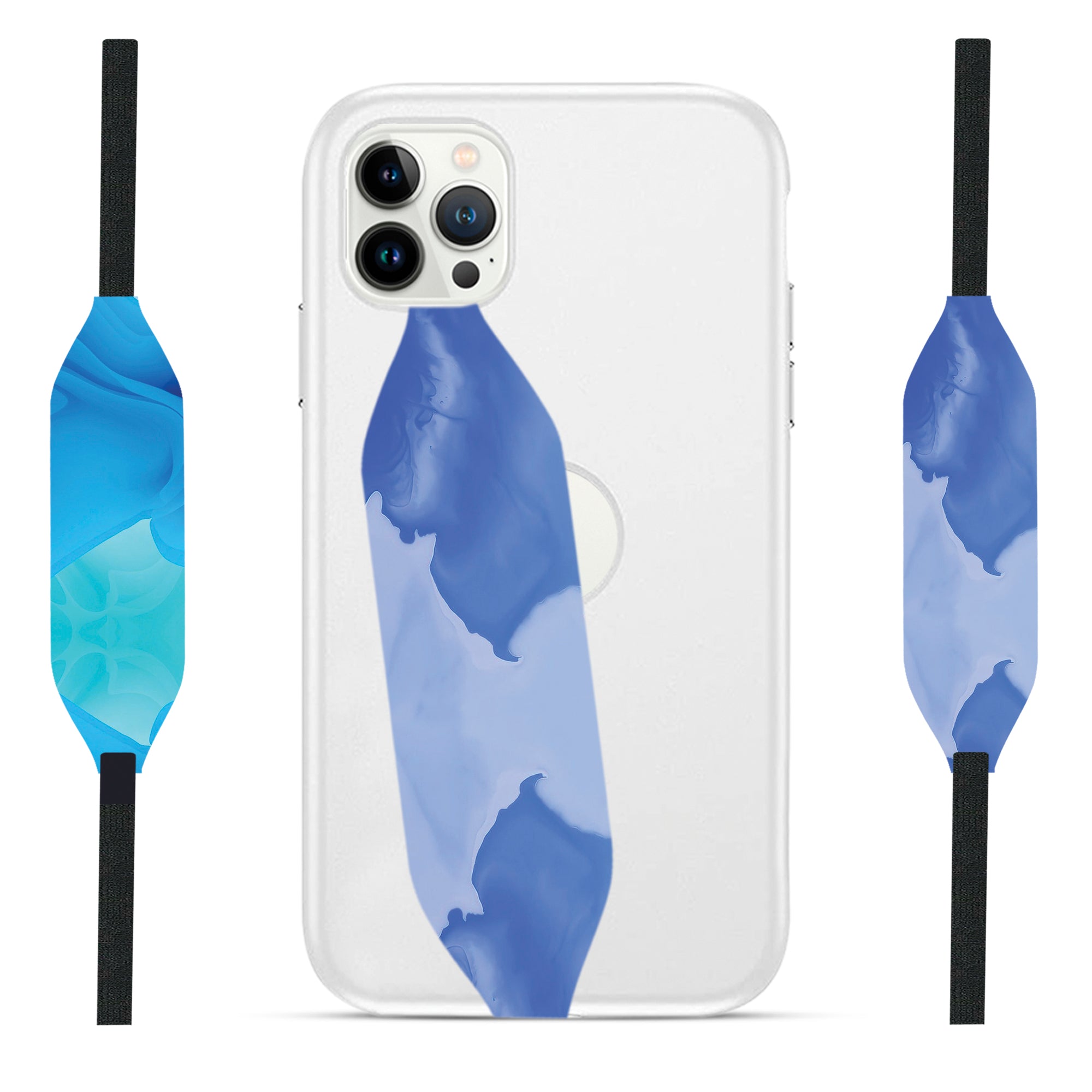 blue sky on blue background Phone Case with Strap - Switch Bands