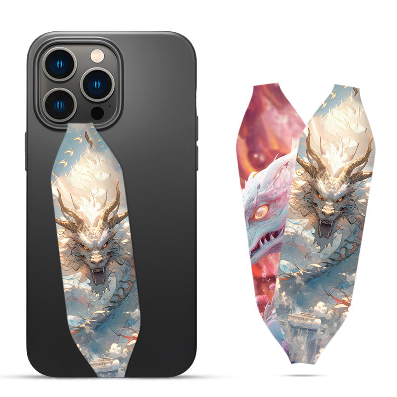 Chinese dragon flying in auspicious clouds Phone Case With Strap - Switch Bands