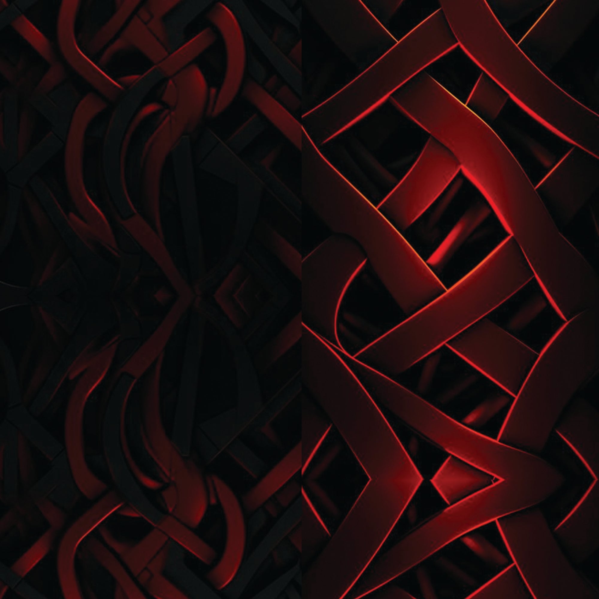 Red Shapes And Carbon Patterned loopy case Strap - Switch Bands