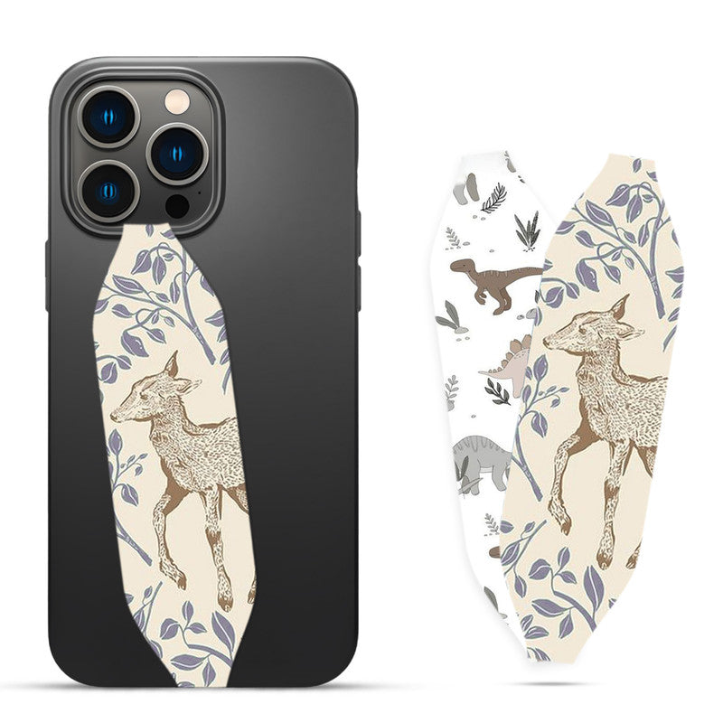 Folk Animals Fox Dove Floral  iPhone case strap  - Switch Bands