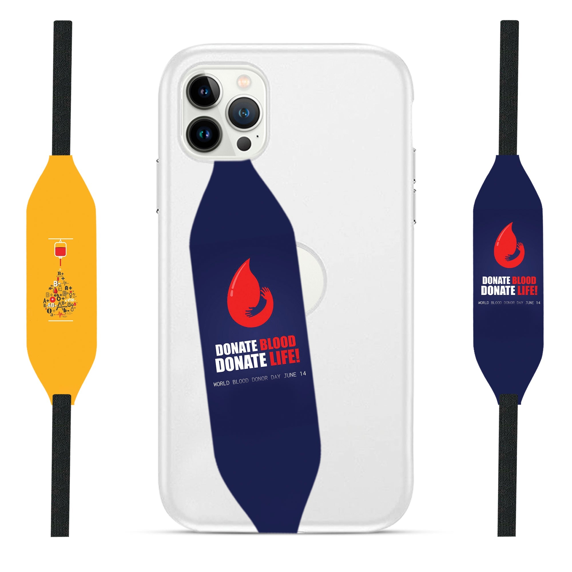 Donate Blood Donate Life iPhone Case with Strap - Switch Bands