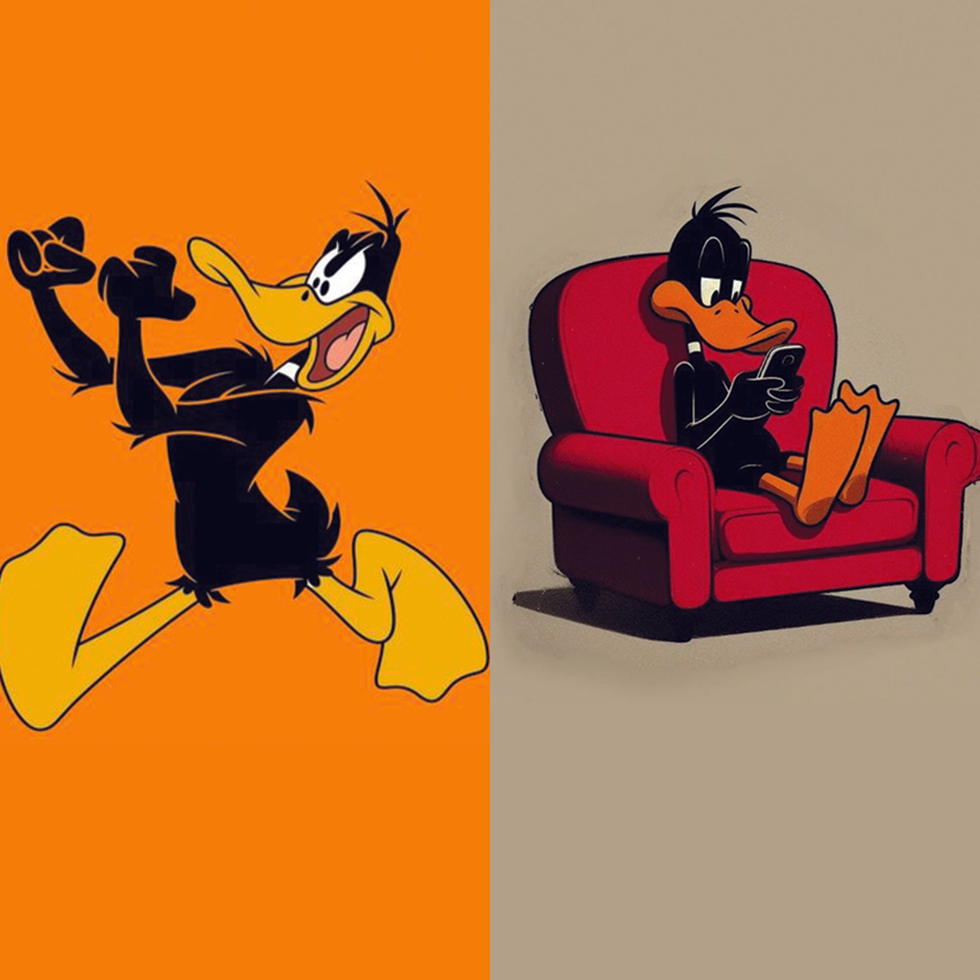 Daffy Duck loop Straps - Switch Bands