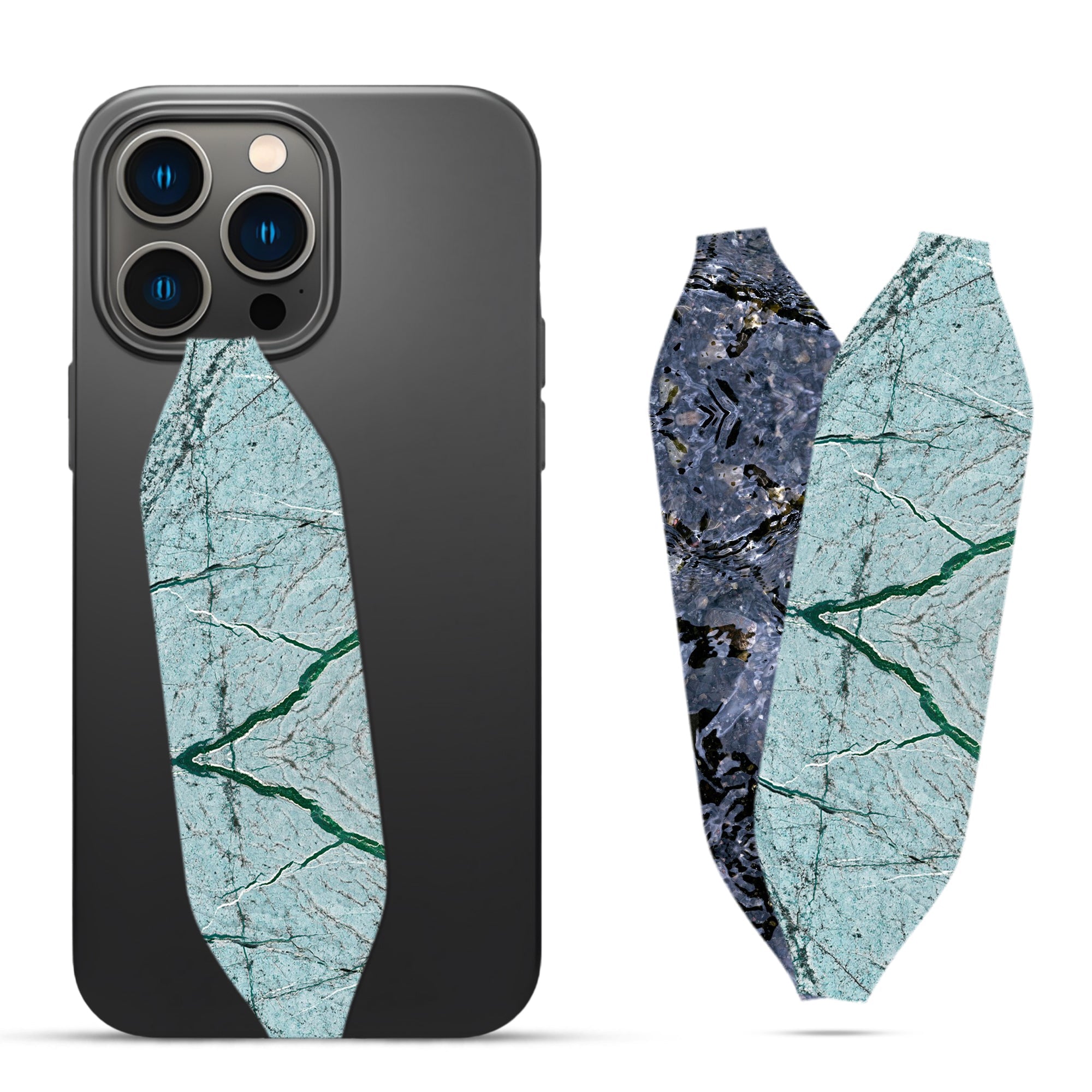 marble stone textured Phone grip strap - Switch Bands