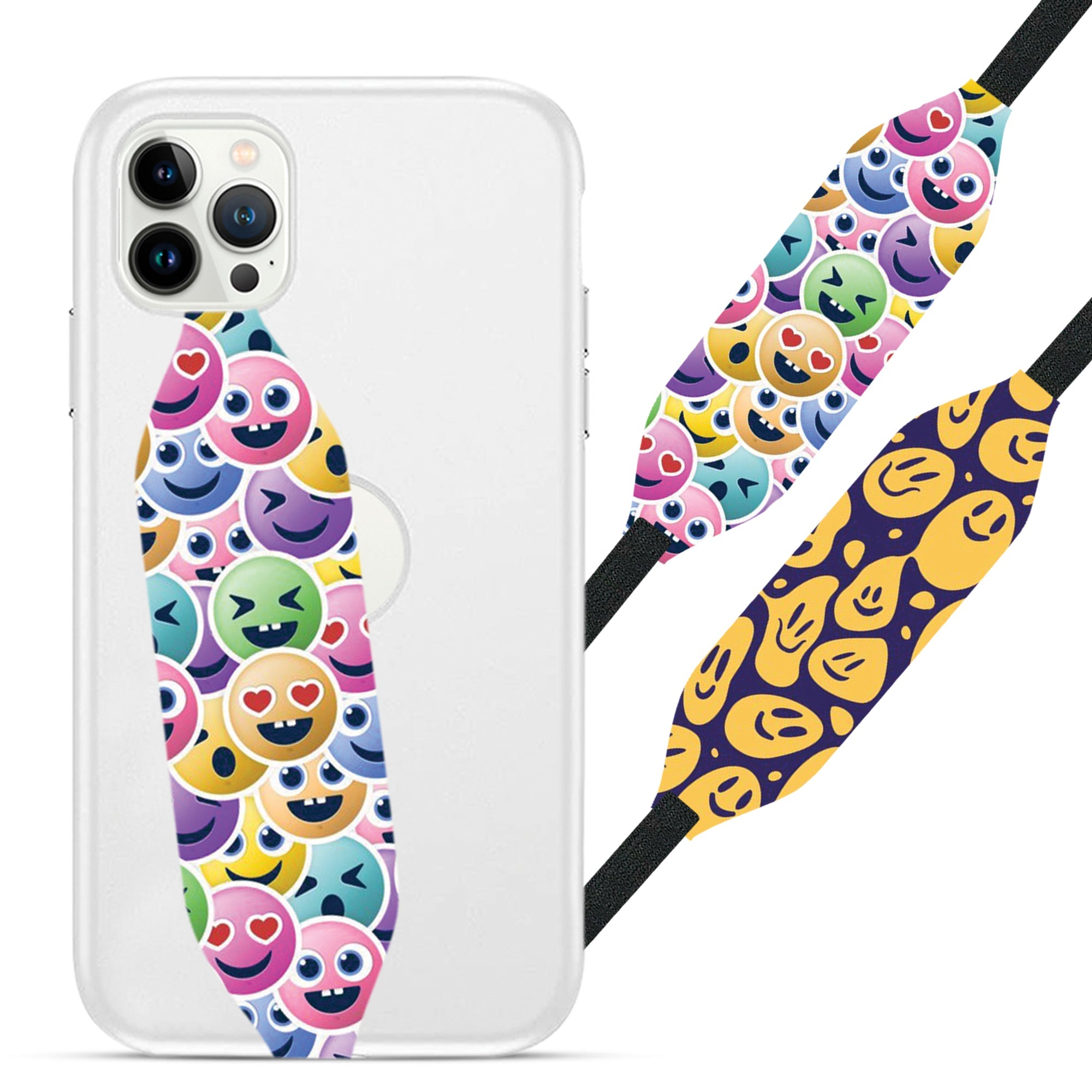 Colorful smile emoticons pattern Toon Art Strap loop - Switch Bands