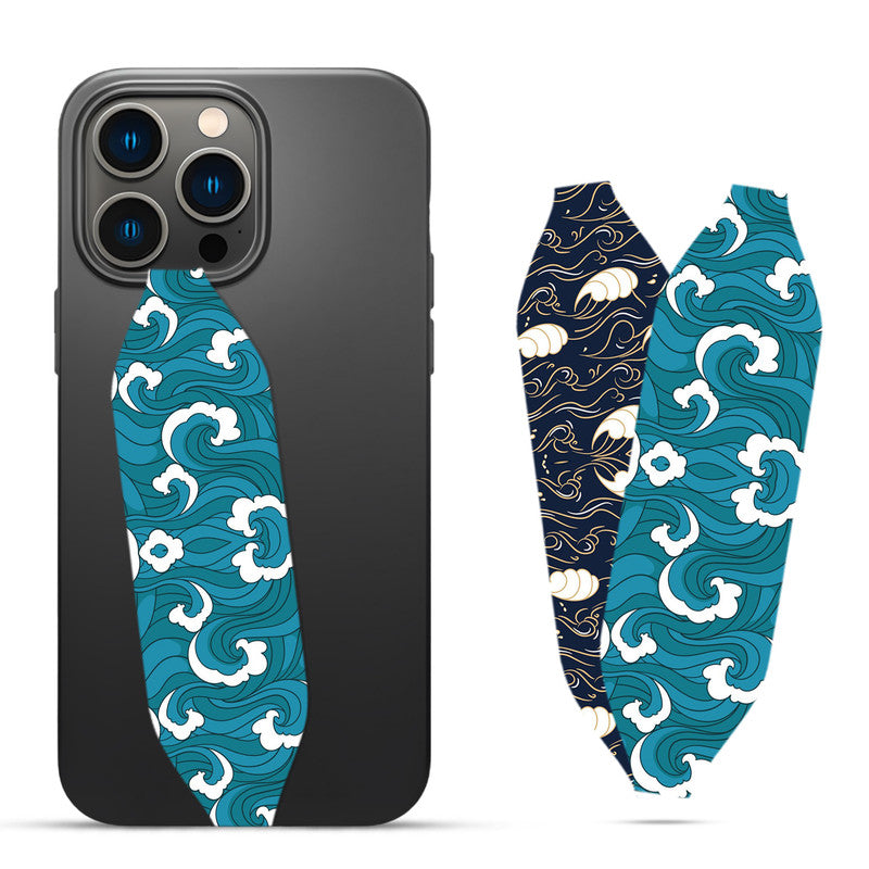 ai generated waves pattern Phone Case With Strap - Switch Bands