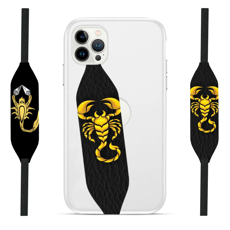 Golden Scorpion Art Pattern Phone strap case - Switch Bands