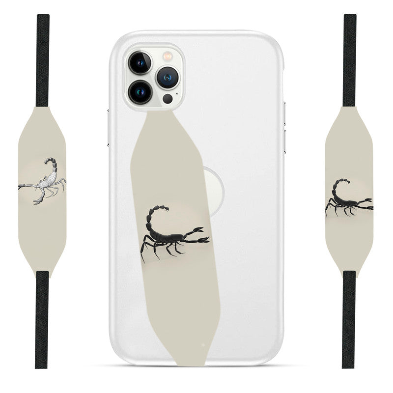 Black Scorpion Art Pattern Phone strap case - Switch Bands
