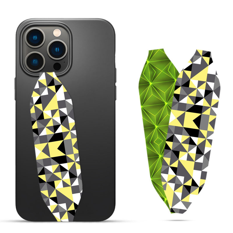 Flat geometric mosaic pattern design Phone Case With Strap - Switch Bands