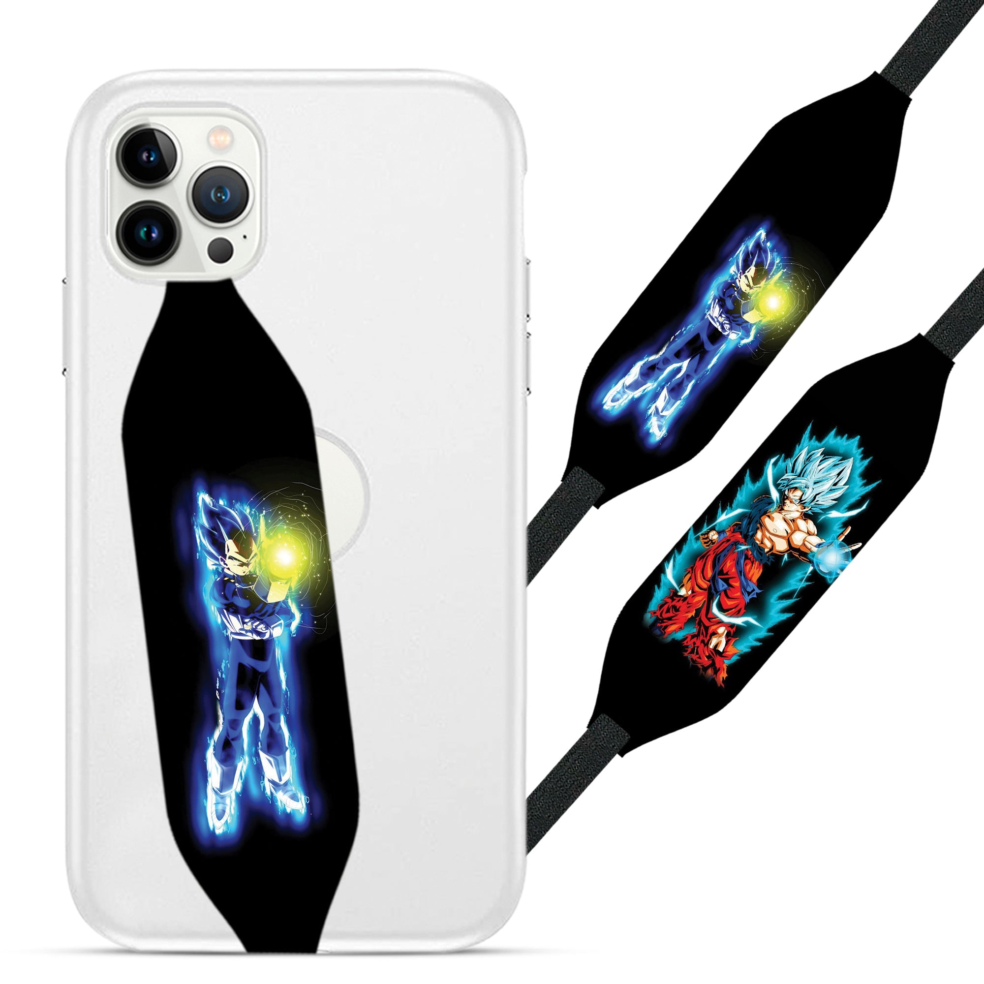 Goku Vegeta Collage Dragon Ball Z Grip for Phone - Switch Bands