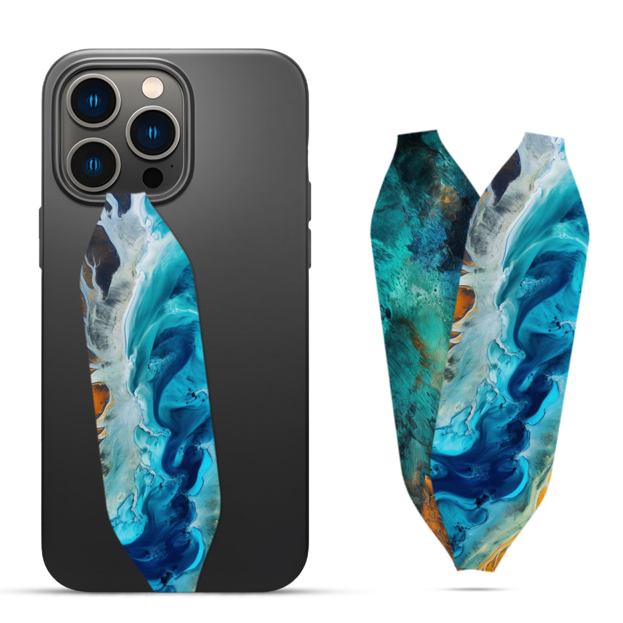 Silver Stream Phone grip strap - Switch Bands