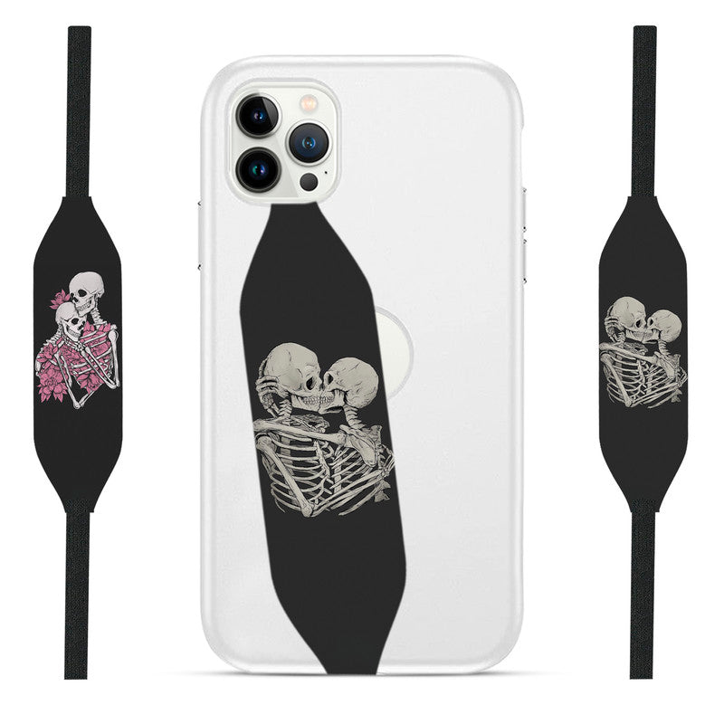 Skeleton Kiss Couple iPhone Holder Strap -  Switch Bands