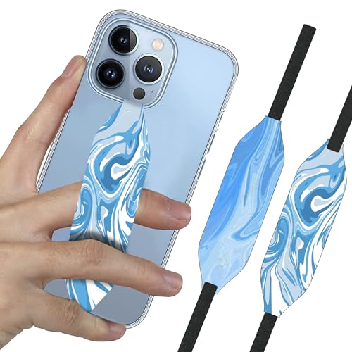 Sky Blue Marble pattern Phone Gripper - Switch Bands