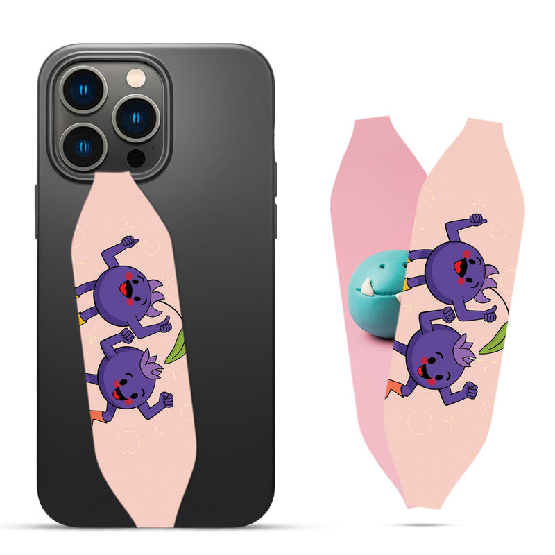Child Friendly Grapes Mascot Loopy Phone Case - Switch Bands