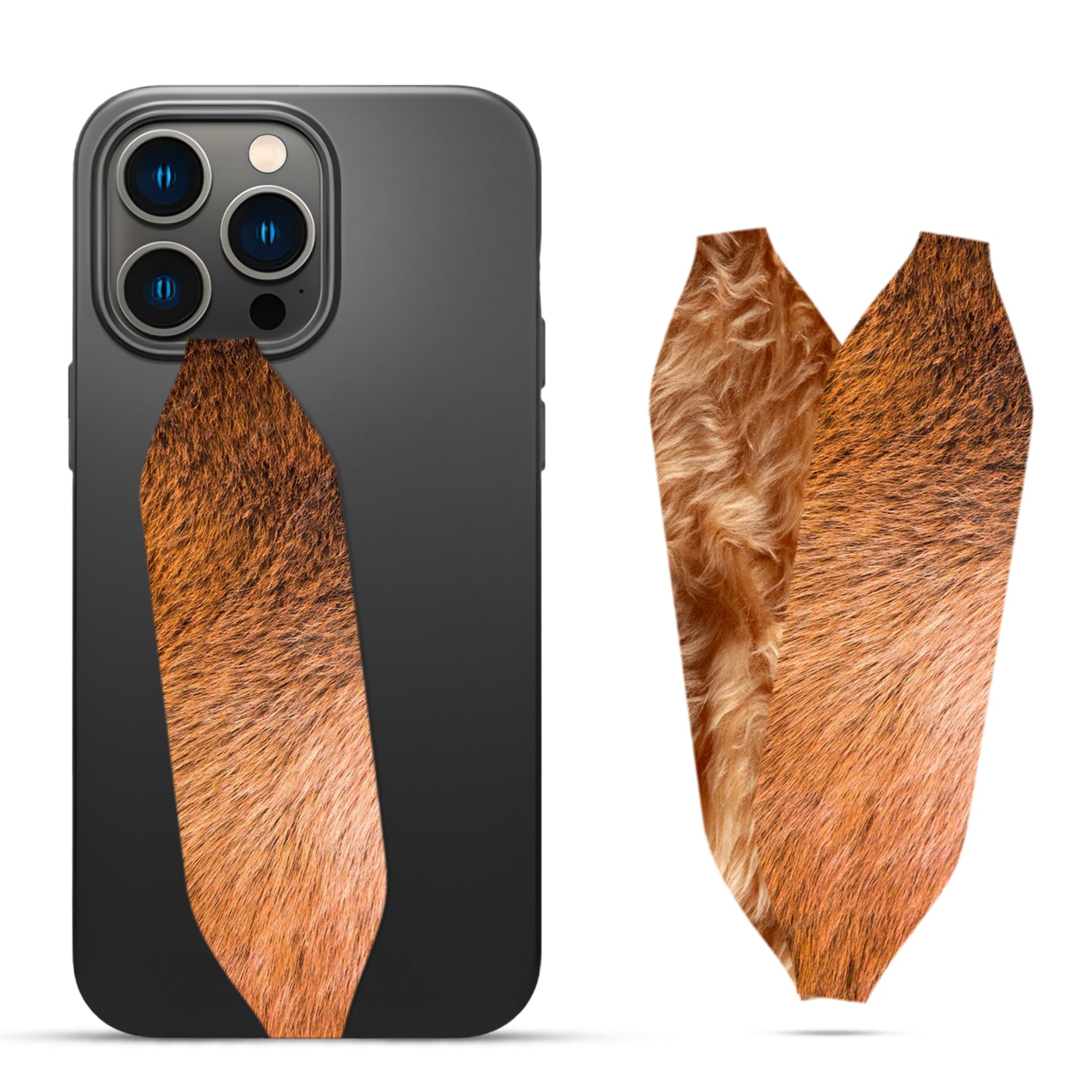 Snow Flake Fur Texture Pattern Phone grip strap - Switch Bands