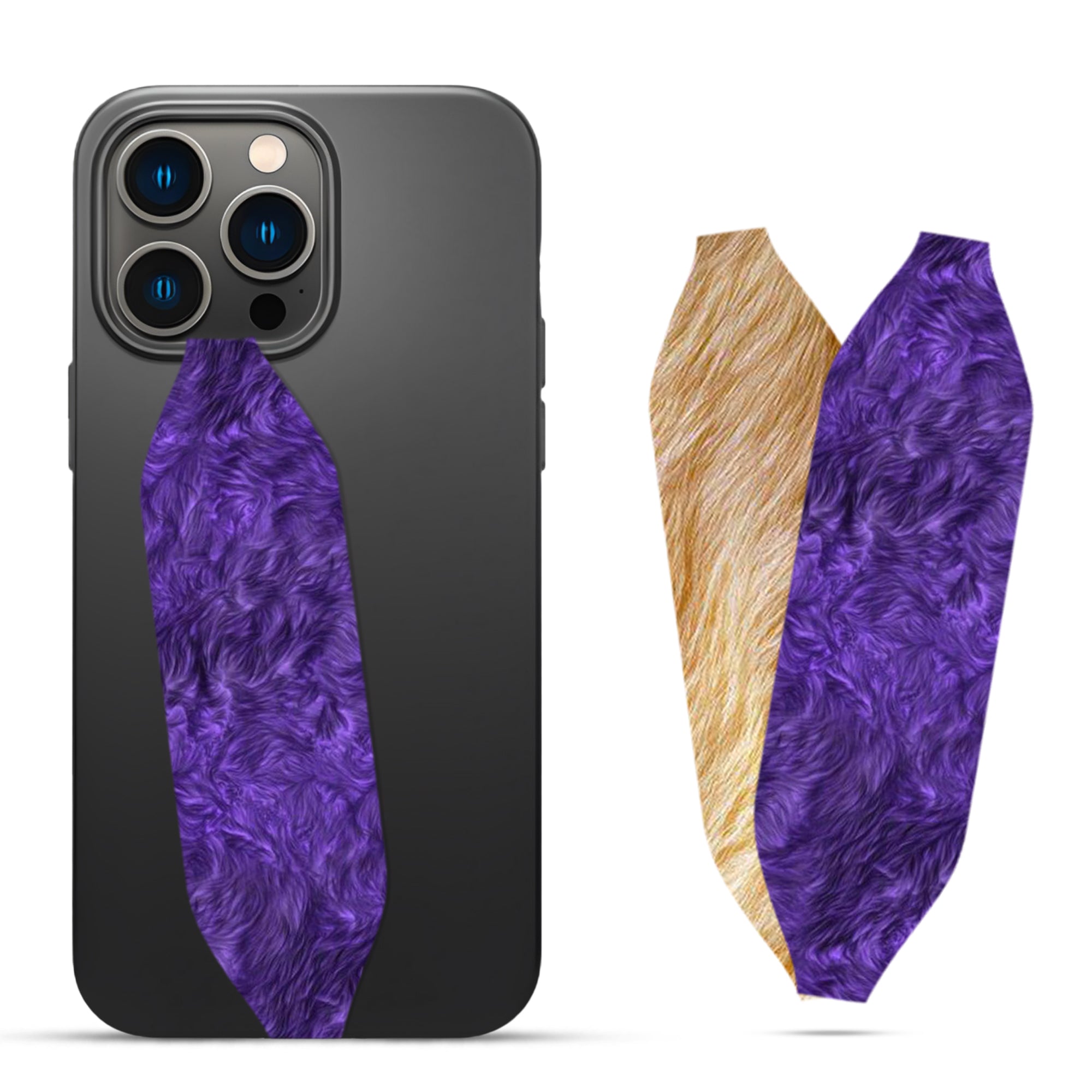 Snow Fur Comfort Texture Pattern Phone grip strap - Switch Bands